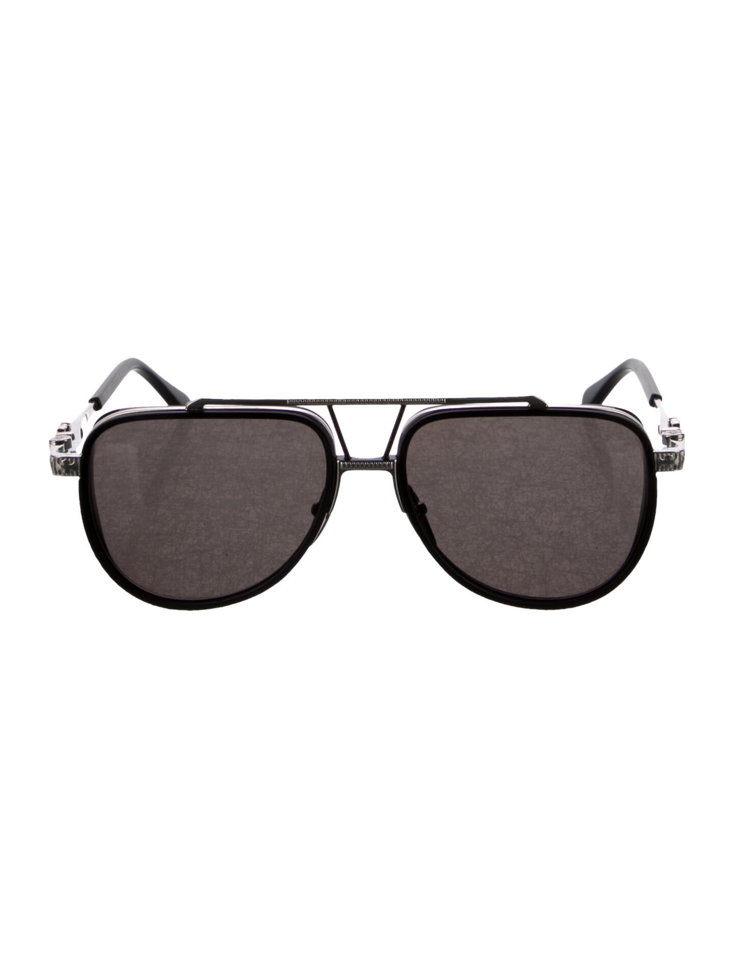 Chrome Hearts Pushin Rod I Aviator Sunglasses Black Sunglasses