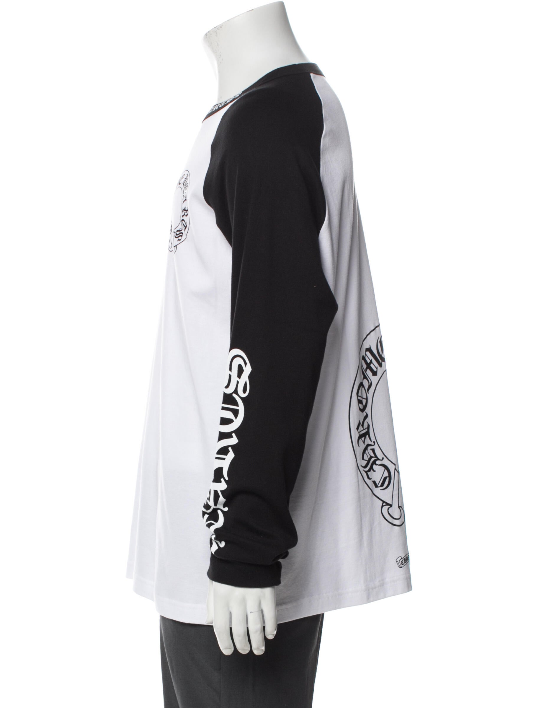 Tシャツ・カットソー Chrome Hearts Horseshoe Baseball Shirt Chrome-Hearts-Horseshoe-