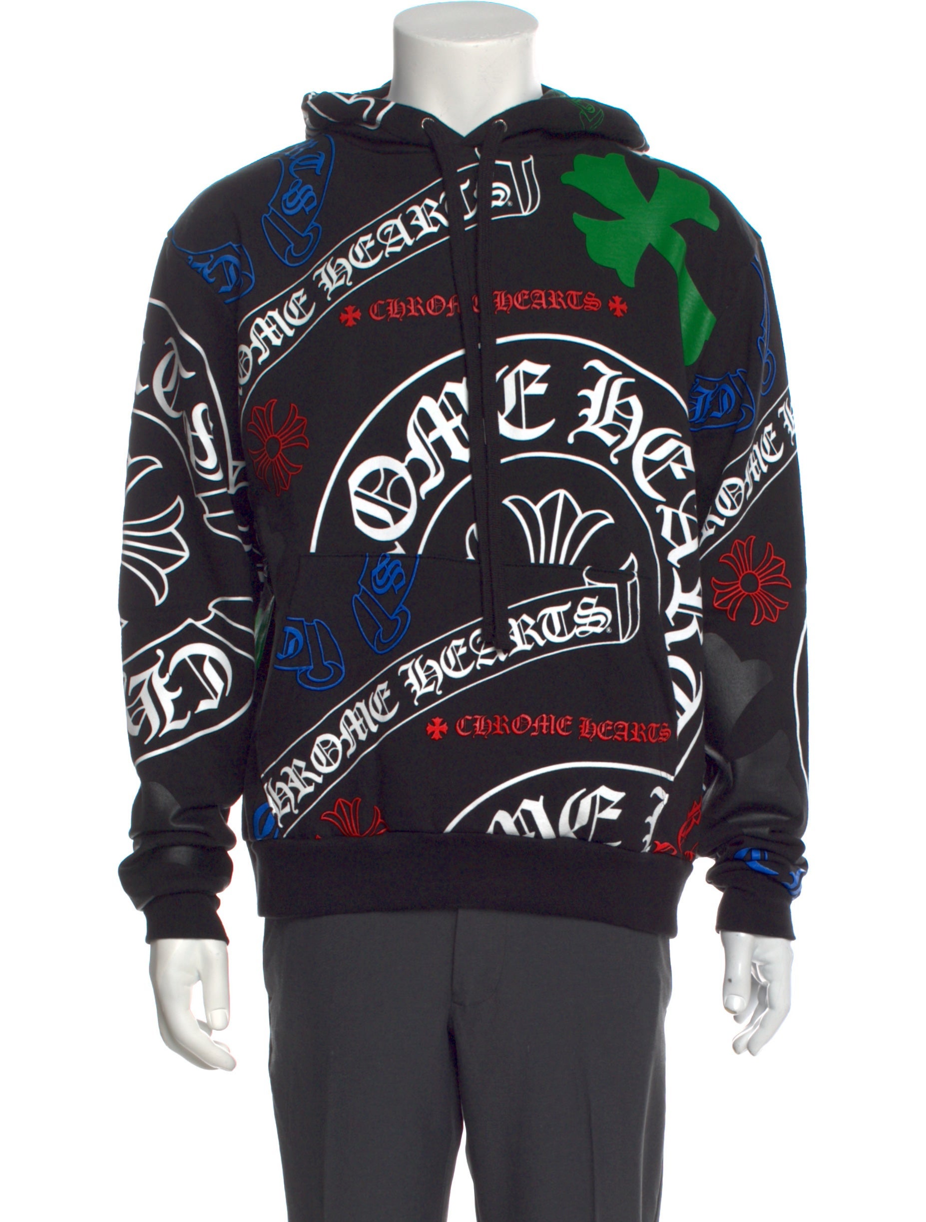 Chrome Hearts Stencil Logo Printed Hoodie