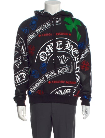 Chrome Hearts Stencil Logo Printed Hoodie