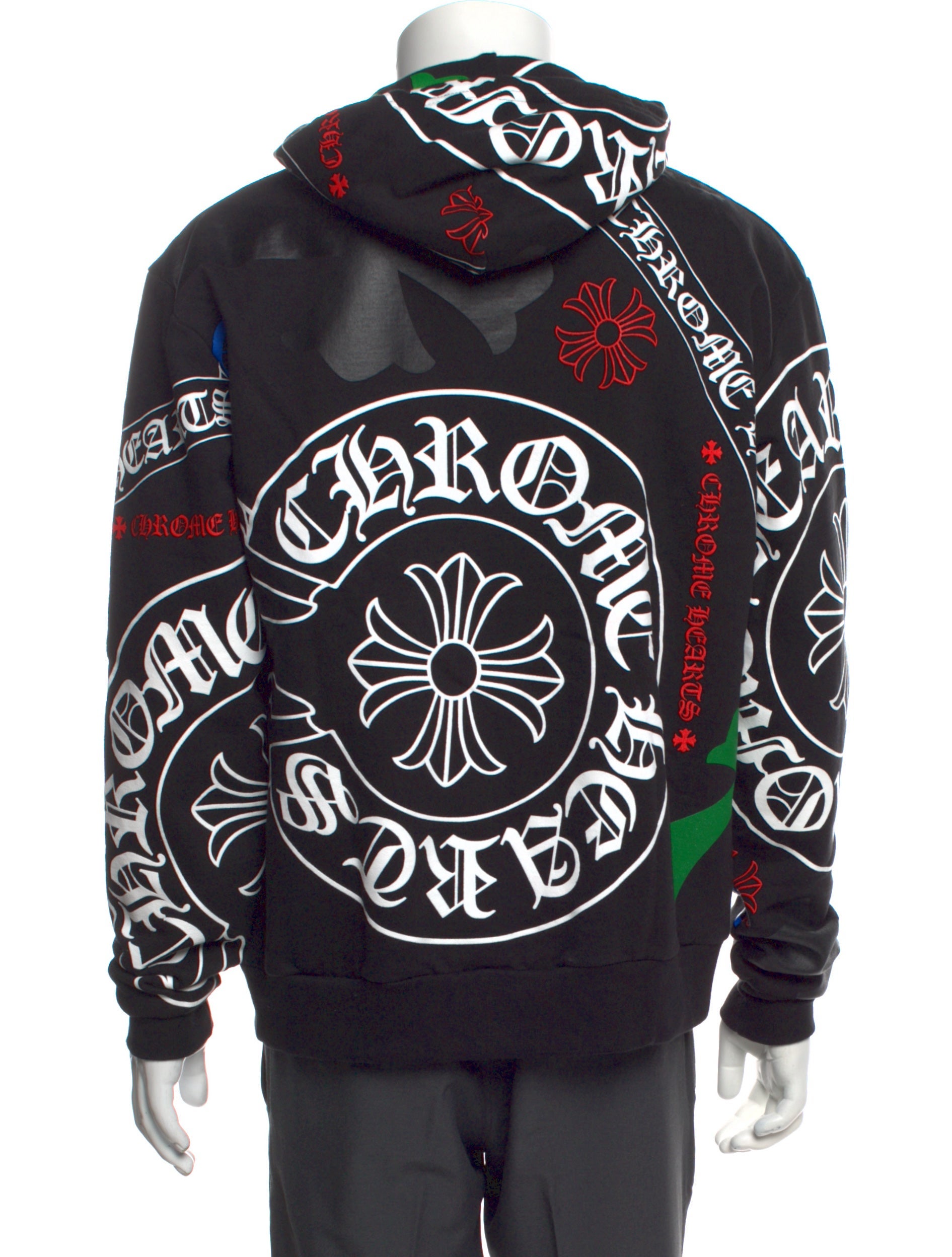 Chrome Hearts Stencil Logo Printed Hoodie