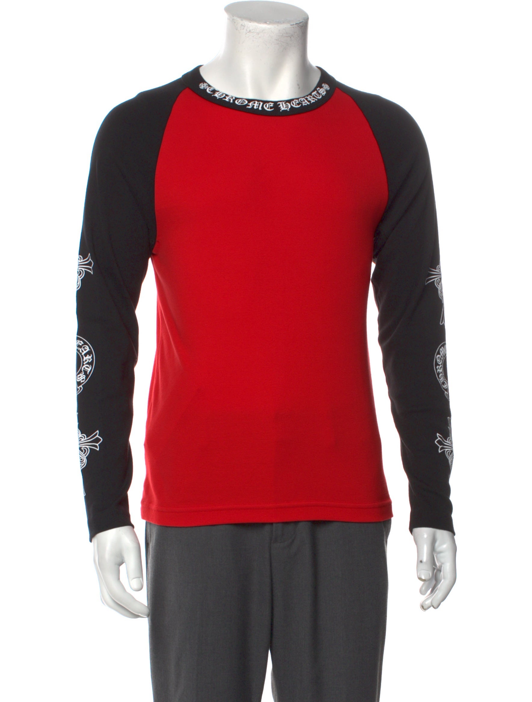 Chrome Hearts Multi Logo Baseball Colorblock Pattern T-Shirt