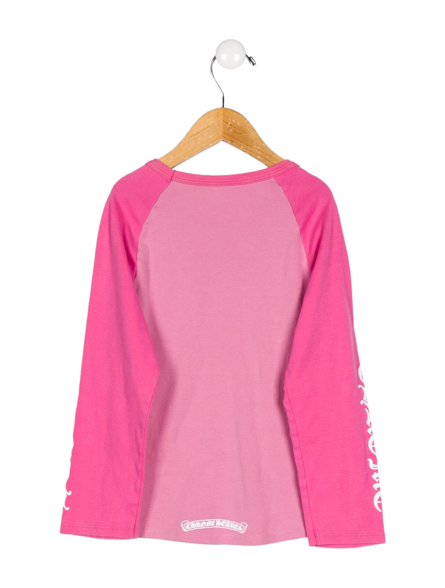 R*様 Chrome Hearts 長袖カットソー キッズ サイズ2 ピンク ワ