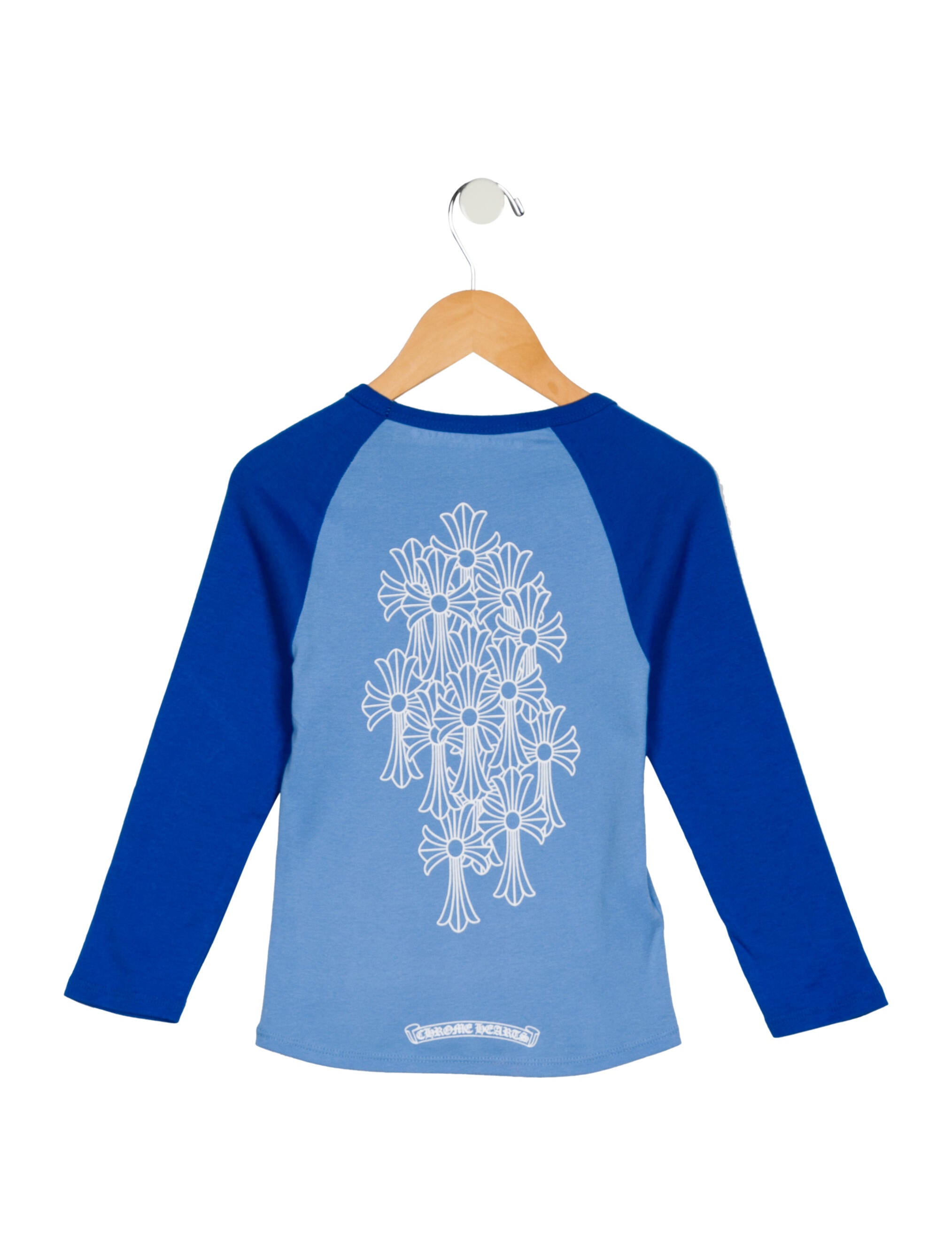 Chrome Hearts Boys' Maltese Cross Graphic T-shirt - Blue