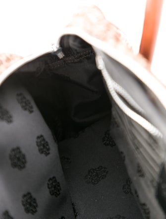 Chrome Hearts Leopard Print Cross Patch Duffle Bag