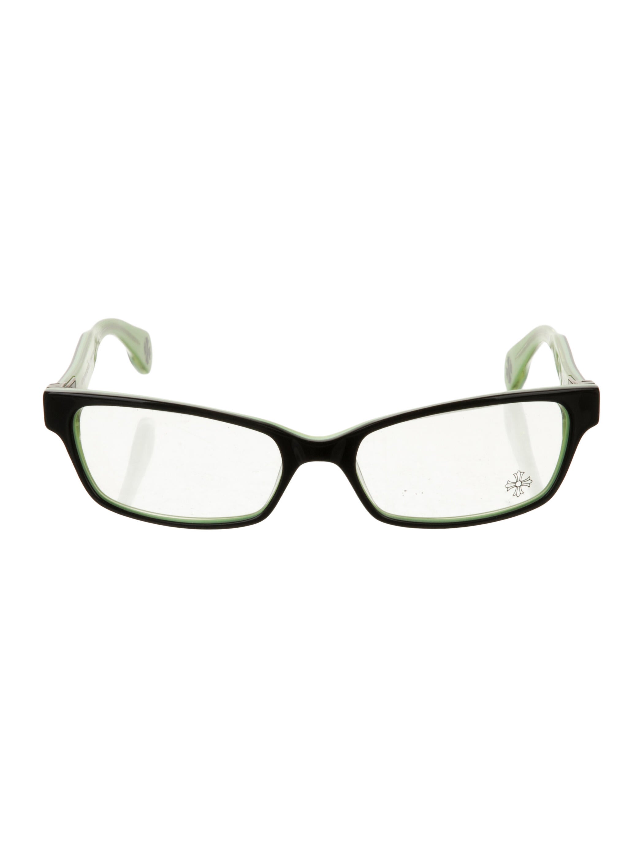 Chrome Hearts Dollz Square Eyeglasses Black Eyeglasses, Accessories