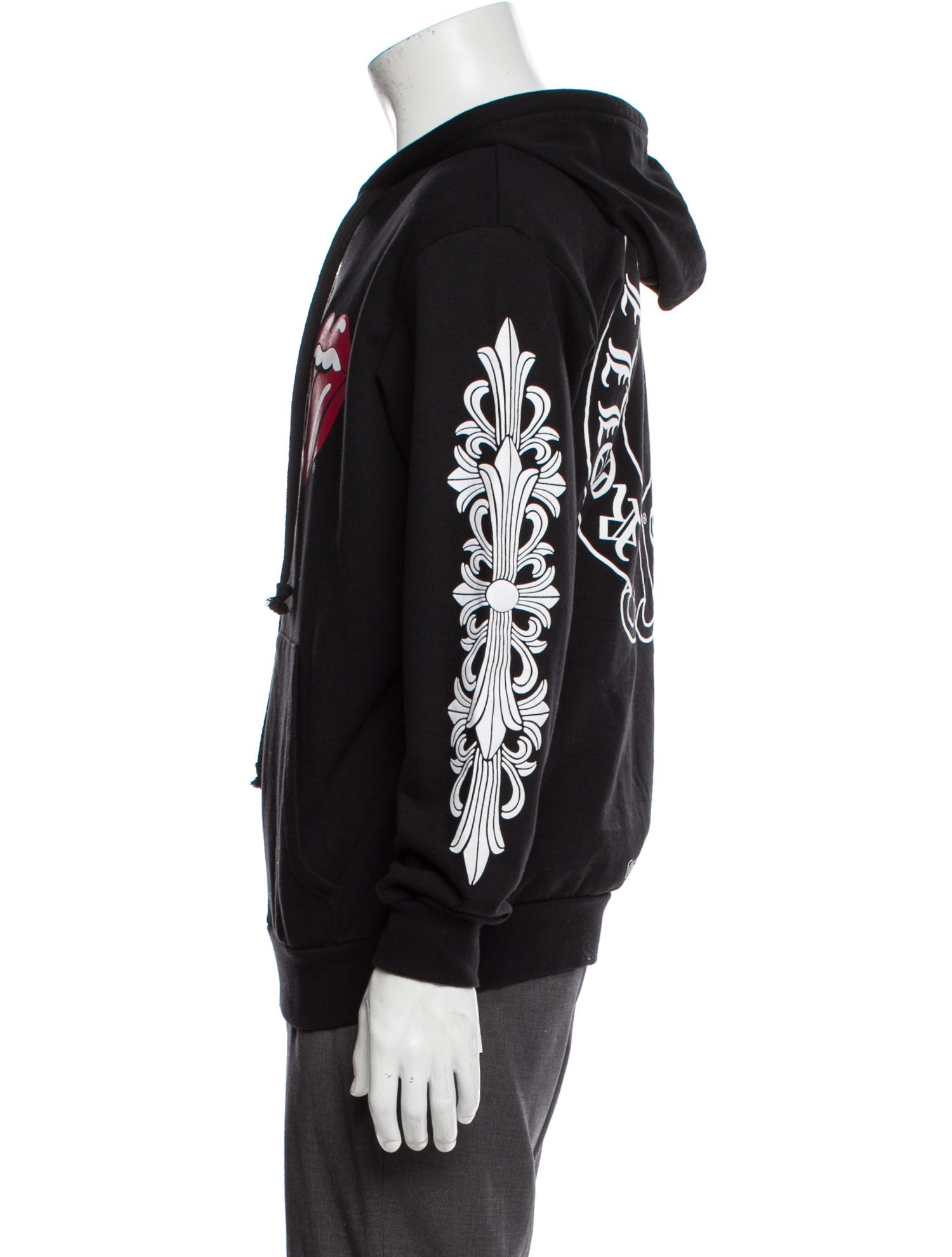 Chrome Hearts x The Rolling Stones Graphic Print Hoodie
