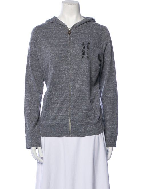 Chrome Hearts Striped Mock Neck Cardigan