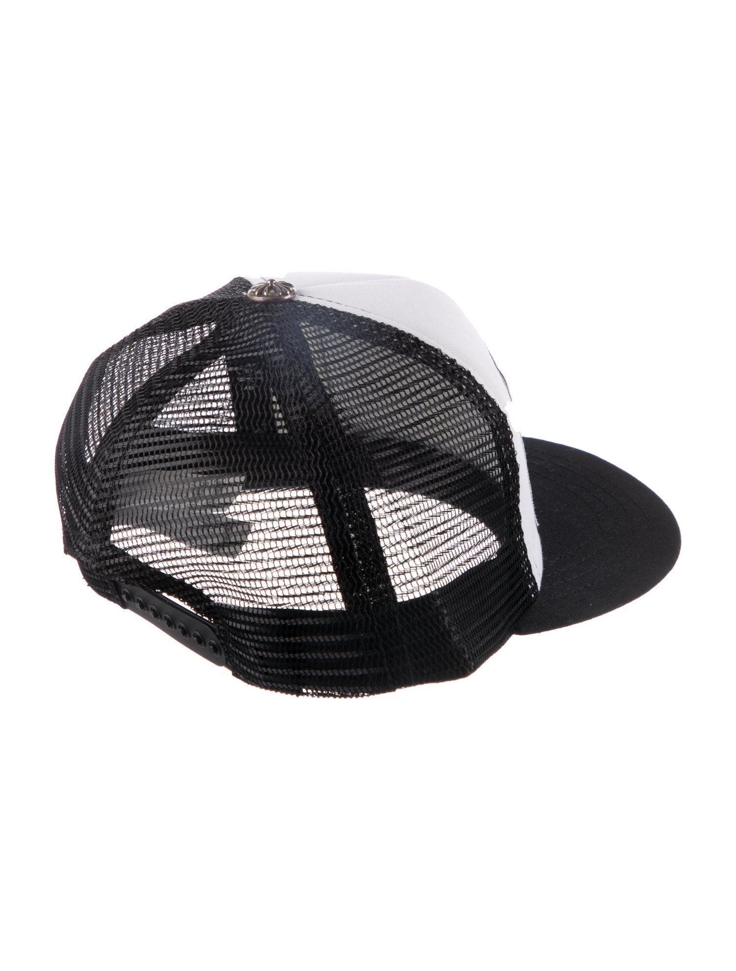 帽子 Chrome Hearts CH logo mesh black cap USA Chrome Hearts CH Black Patch Cemetery Cap - SRM – SHENGLI