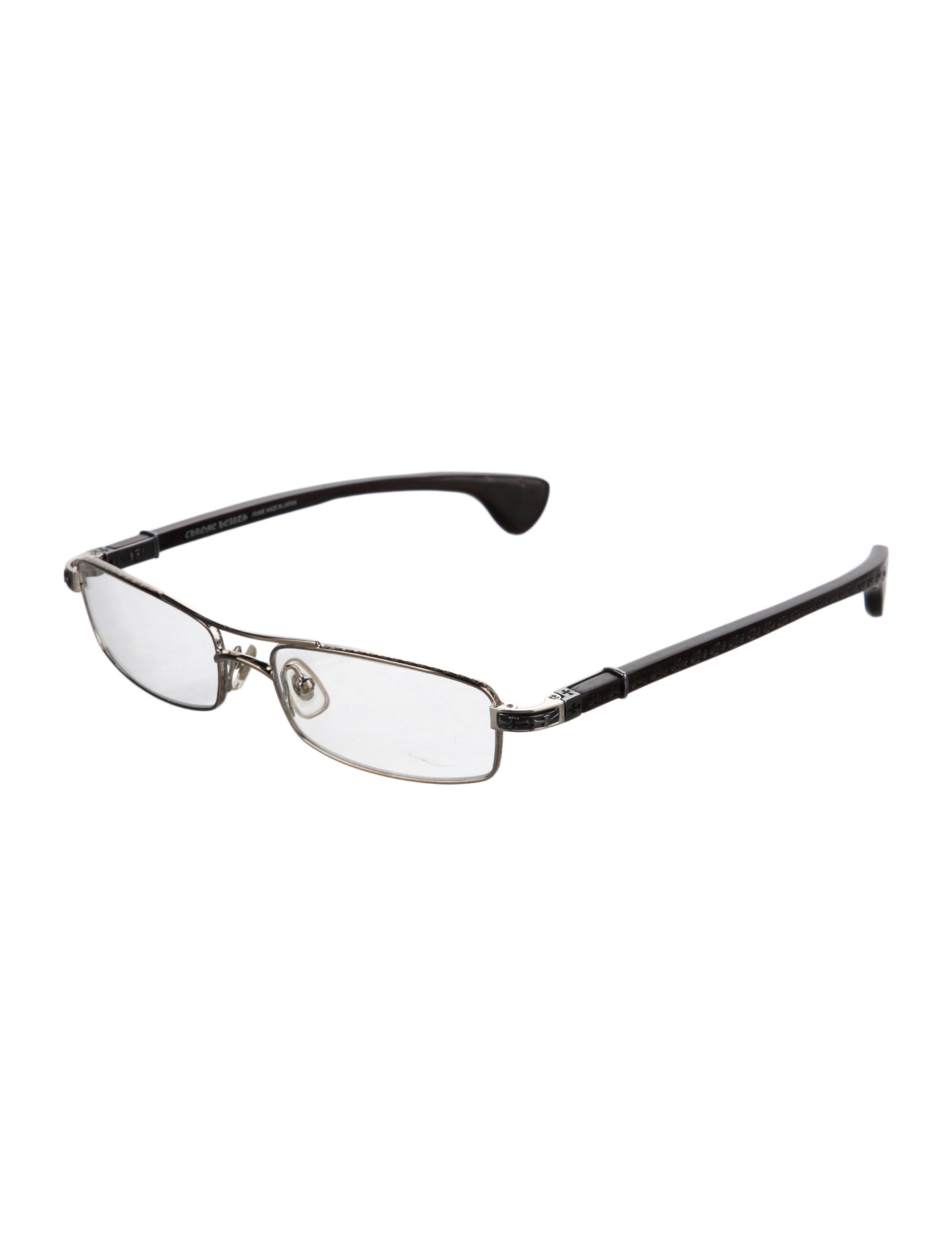 Chrome Hearts 'Nads' Square Eyeglasses - Silver Eyeglasses