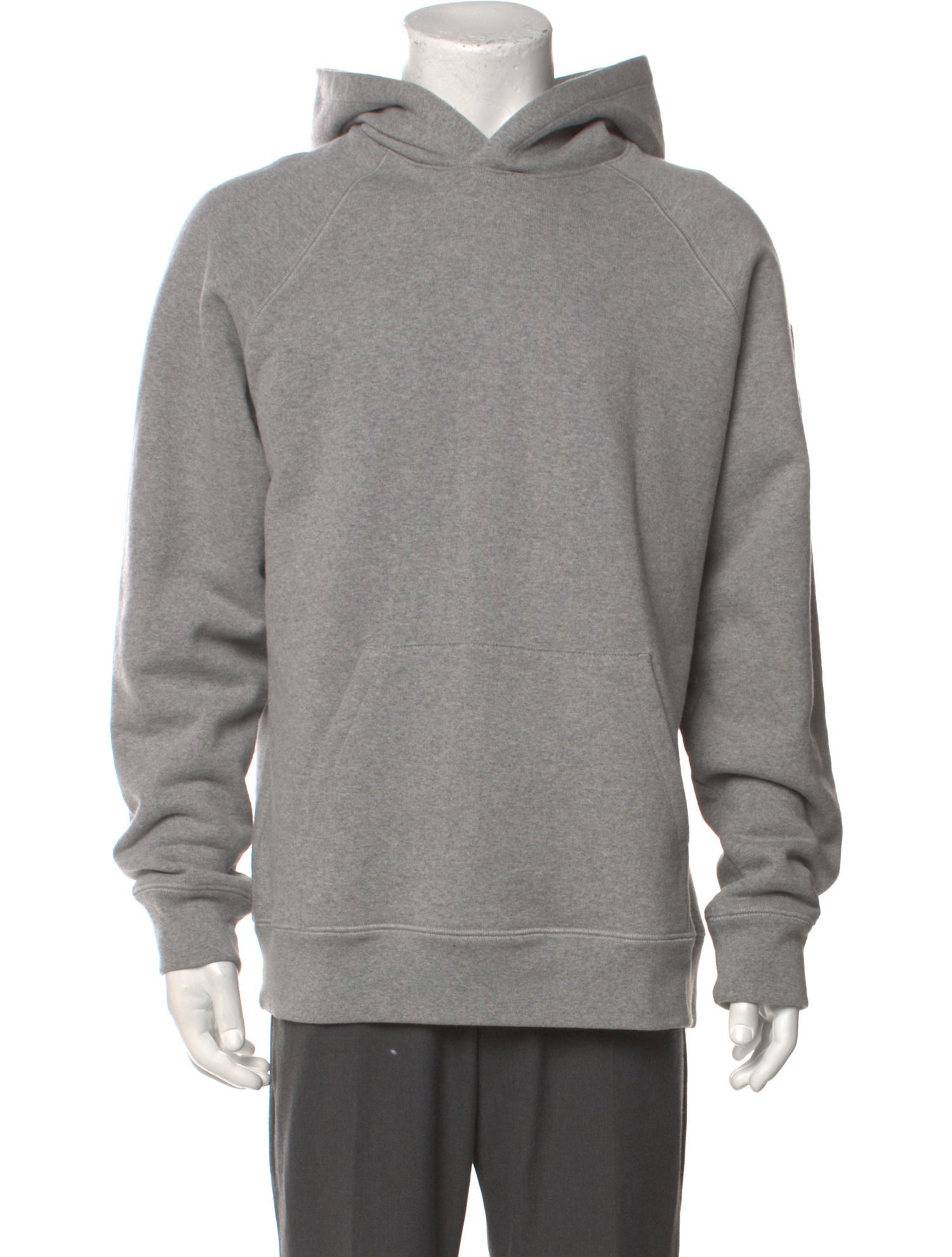 Chrome Hearts Paper Jam Cross Patch Crew Neck Hoodie - Grey