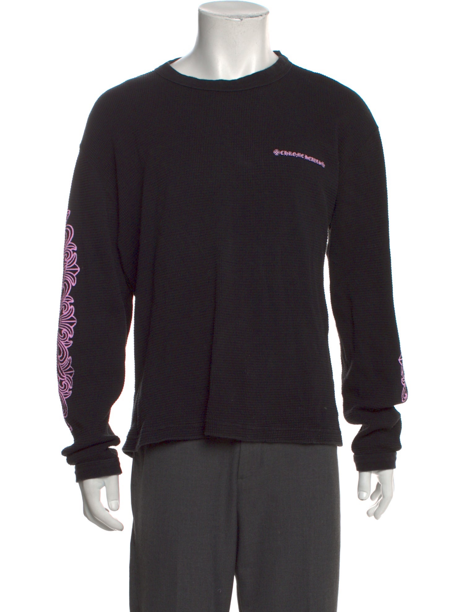 Chrome Hearts Matty Boy Thermal Graphic Print TShirt Black TShirts