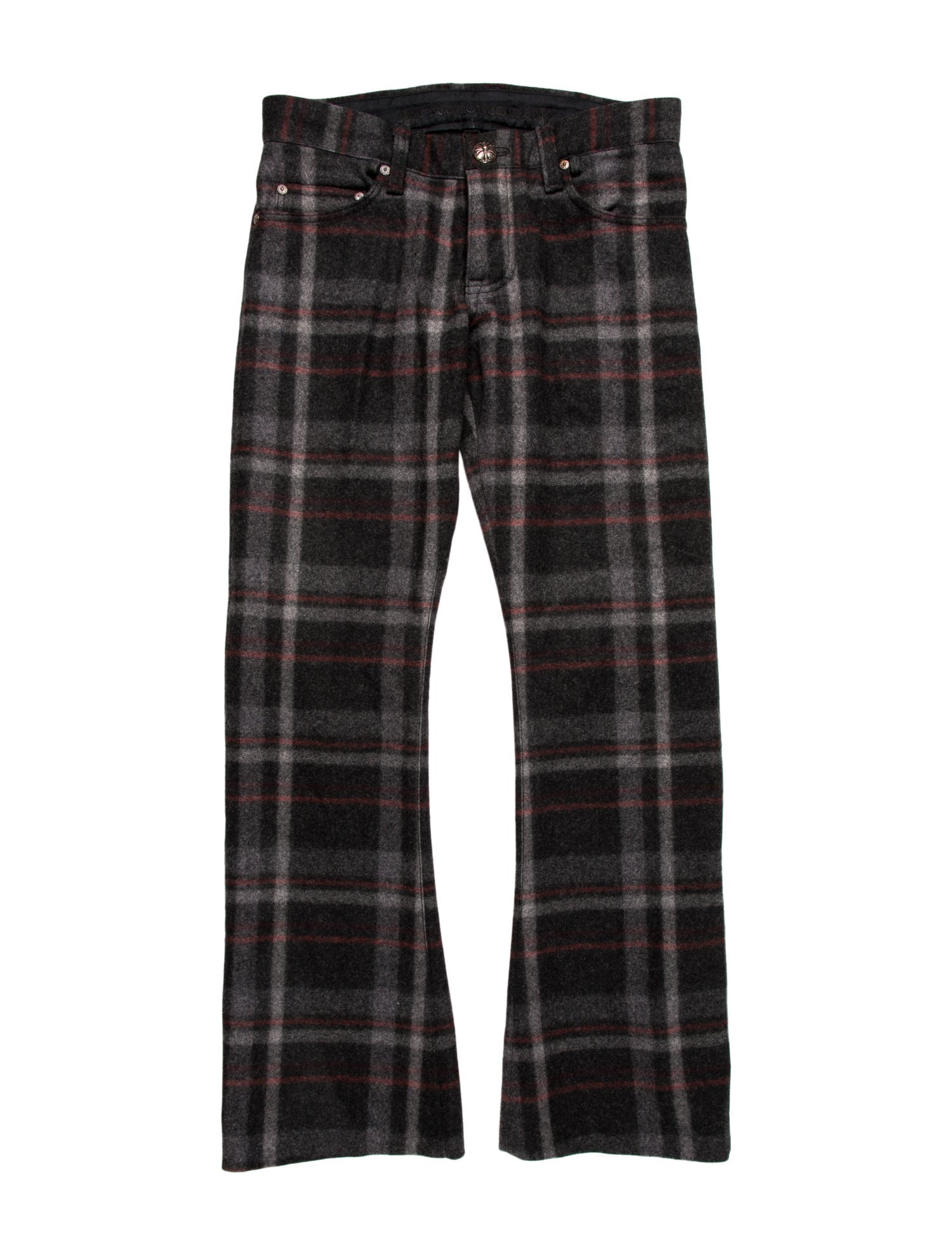 パンツ SEE BY CHLOE ARCHIVE VIRGIN WOOL SLACKS See by Chloe Pants Women's 38 Black Wool Blend Wide Leg Crop