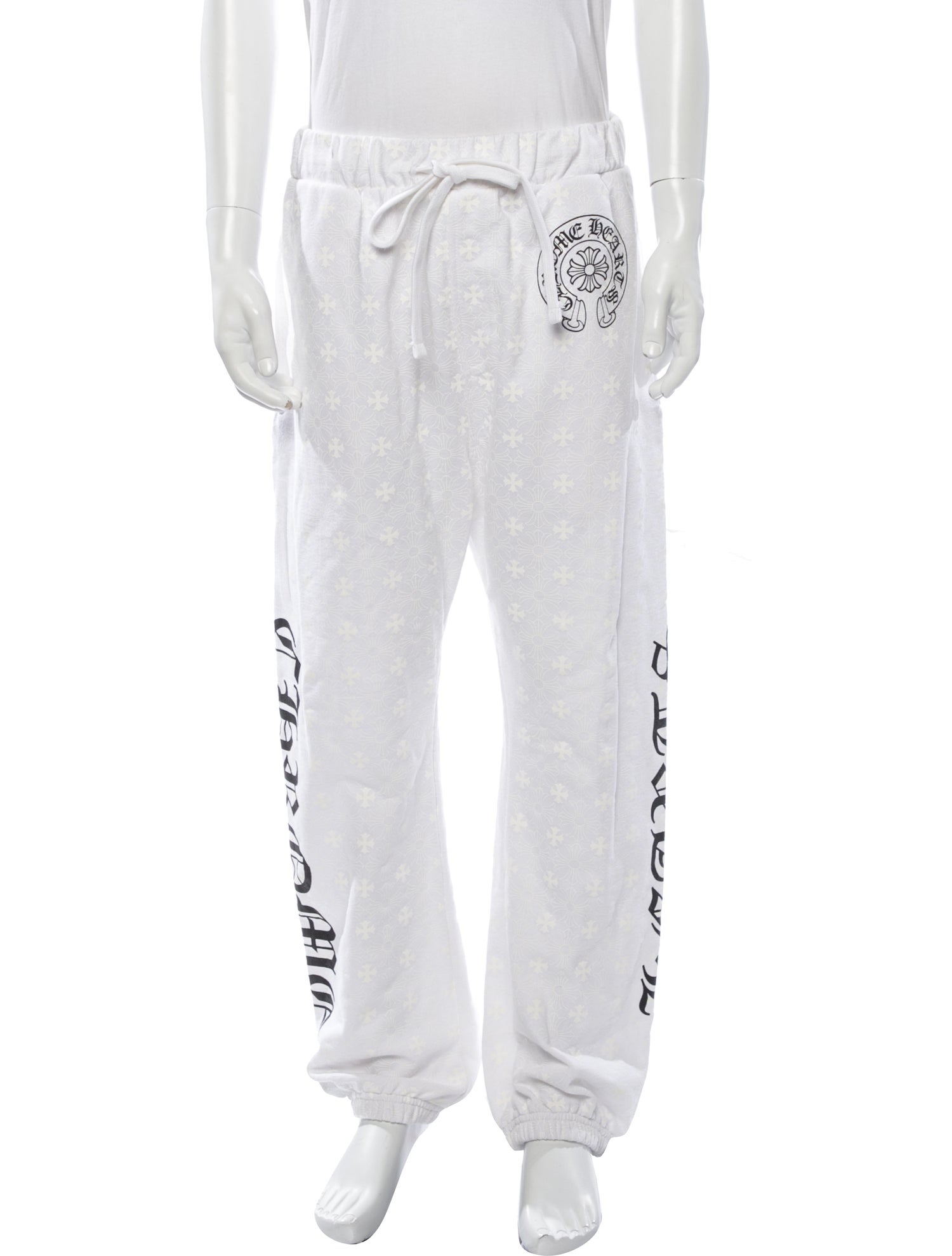 Chrome Hearts Graphic Print Sweatpants - White, 14.5