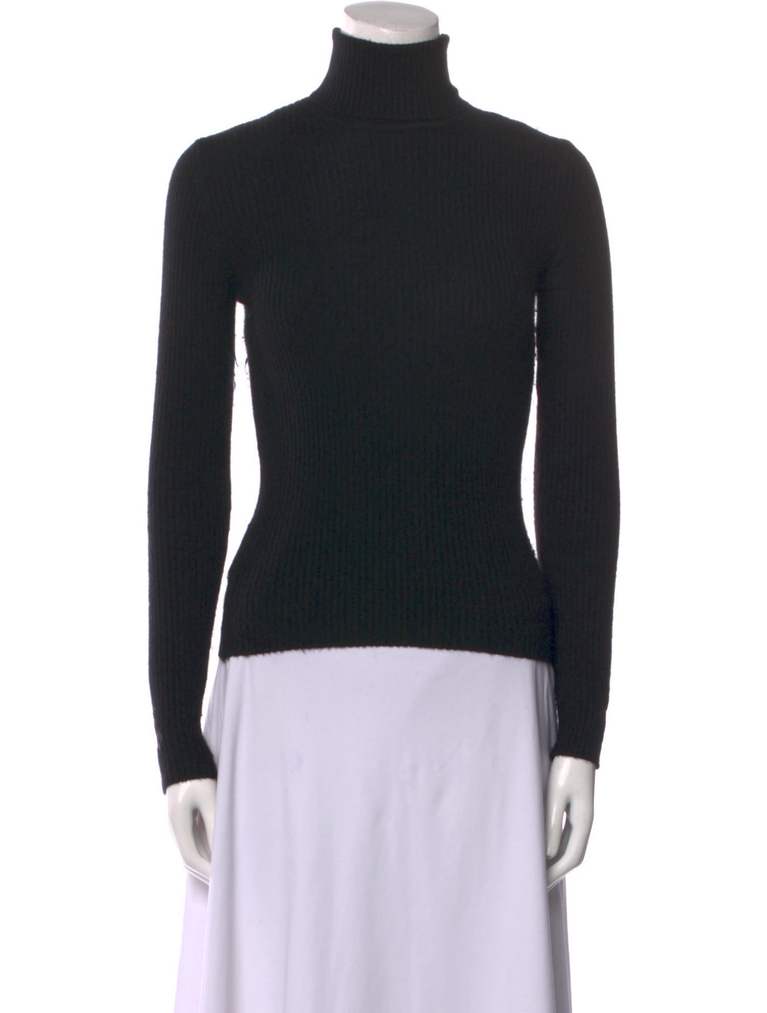 Chrome Hearts Leather Cemetery Cross Patch Cashmere Sweater