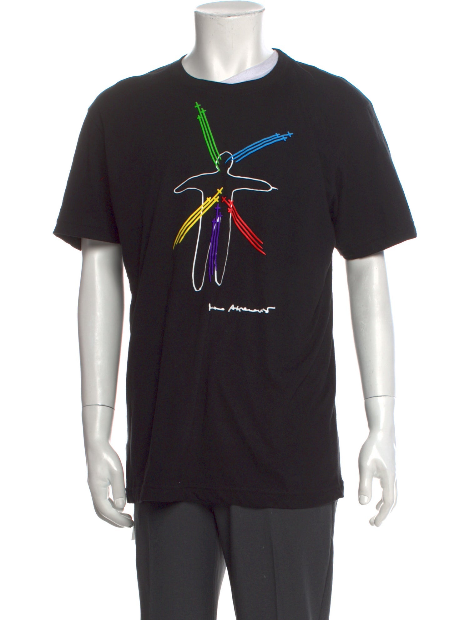 コラボ【Chrome Hearts xMarina Abramovic】グラフィックTシャツ Chrome Hearts x Marina Abramovic Graphic Print T-Shirt