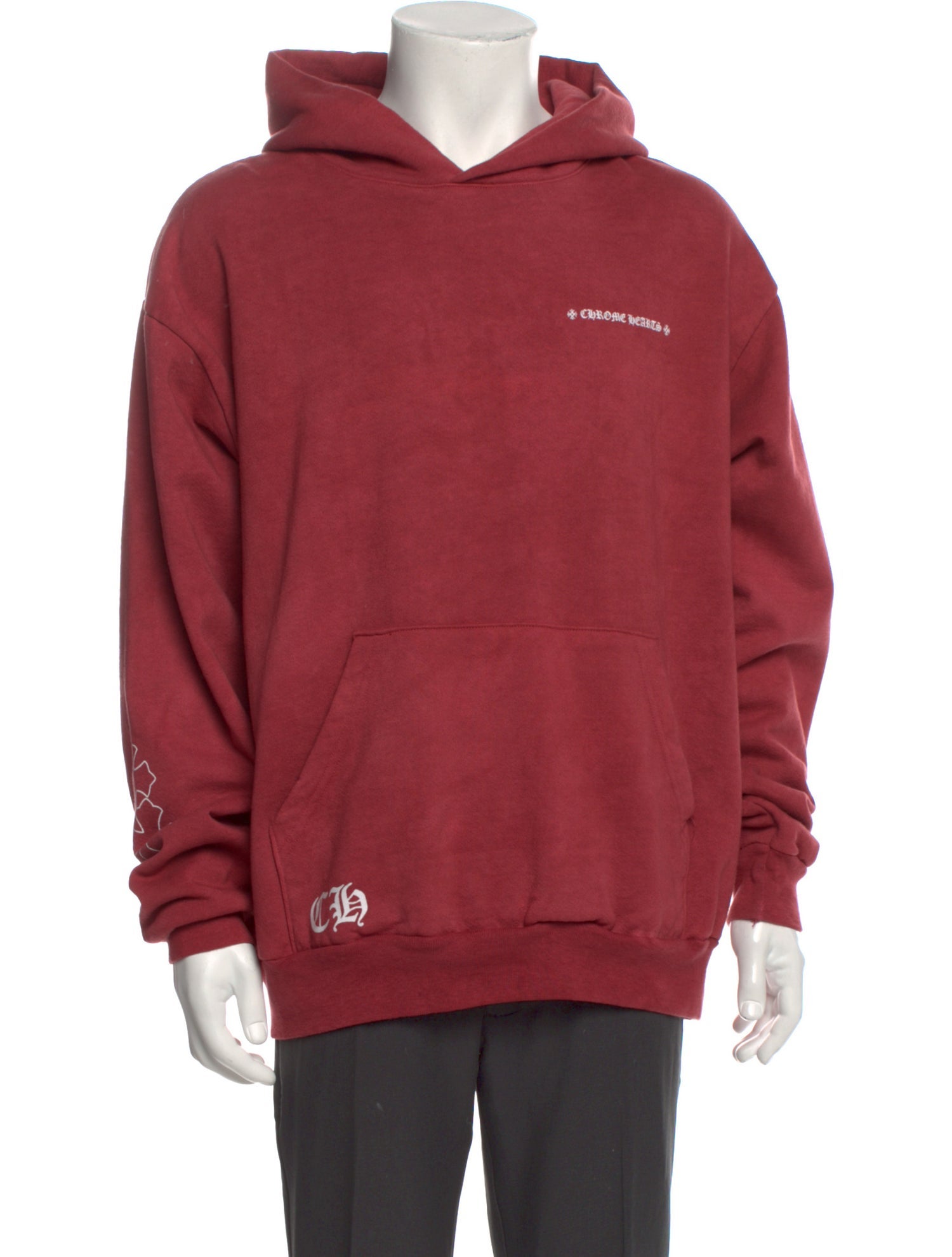Chrome Hearts x Drake Certified Lover Boy Graphic Print Hoodie - Red ...