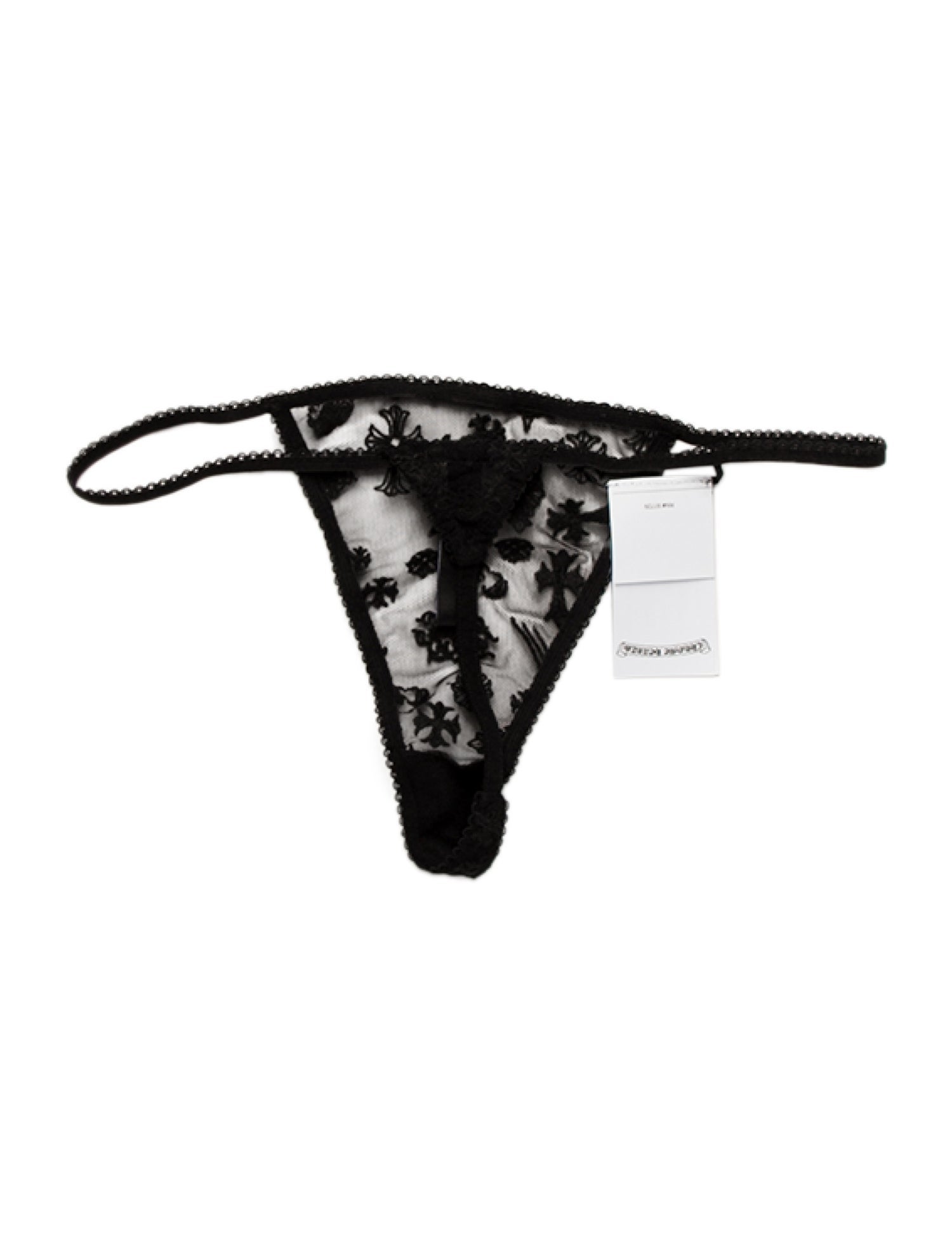 Chrome Hearts Lace G String - Black Hosiery, Accessories