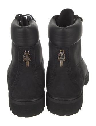 Chrome Hearts x Timberland 6" Suede Combat Boots