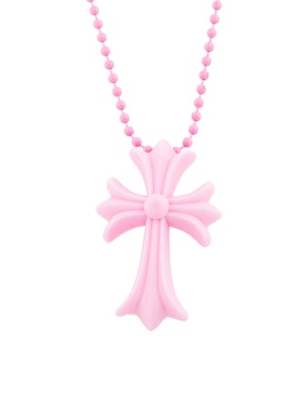 Chrome Hearts Silichrome Cross Pendant Necklace