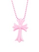 Chrome Hearts Silichrome Cross Pendant Necklace