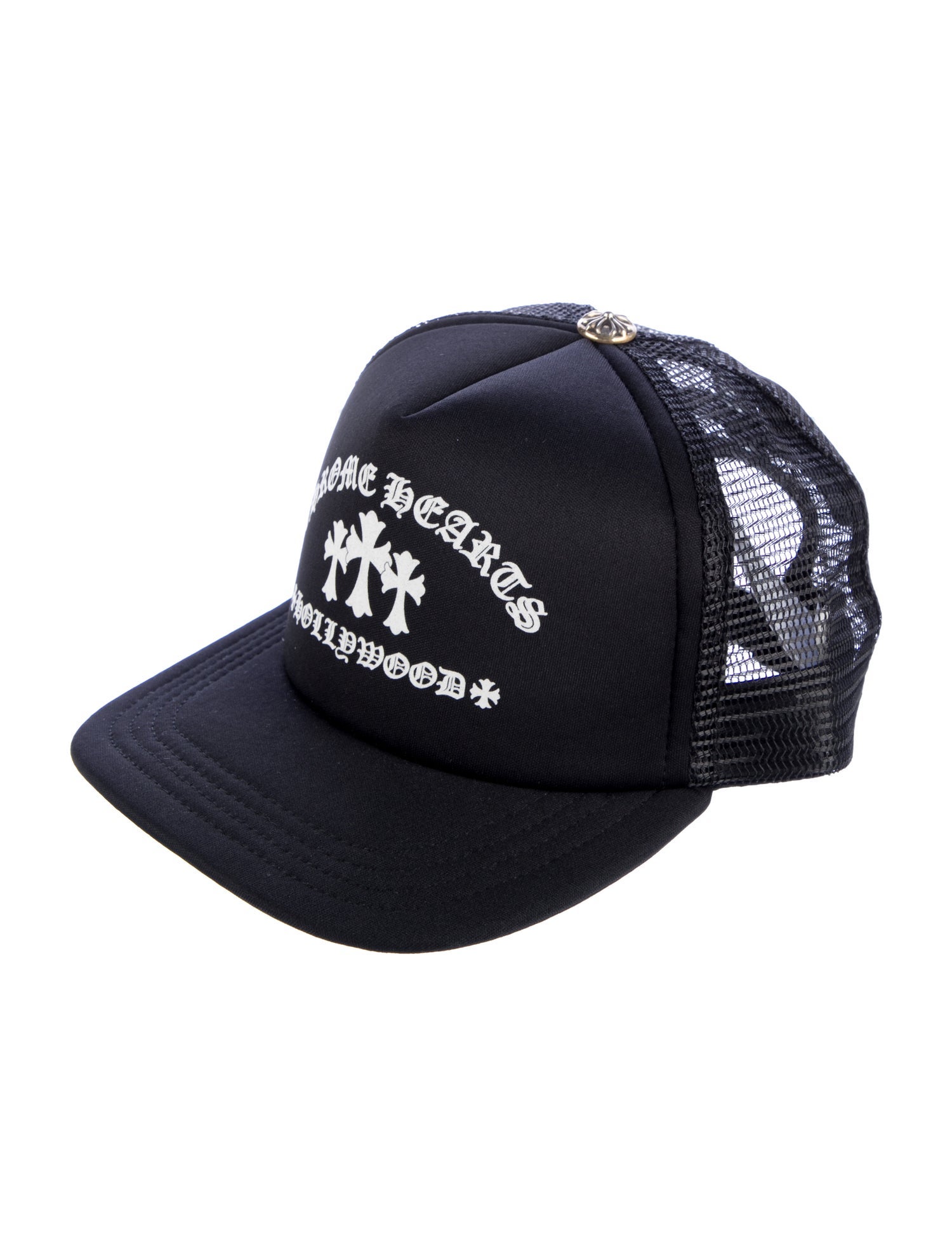 Chrome Hearts Printed Cross Trucker Hat - Black Hats