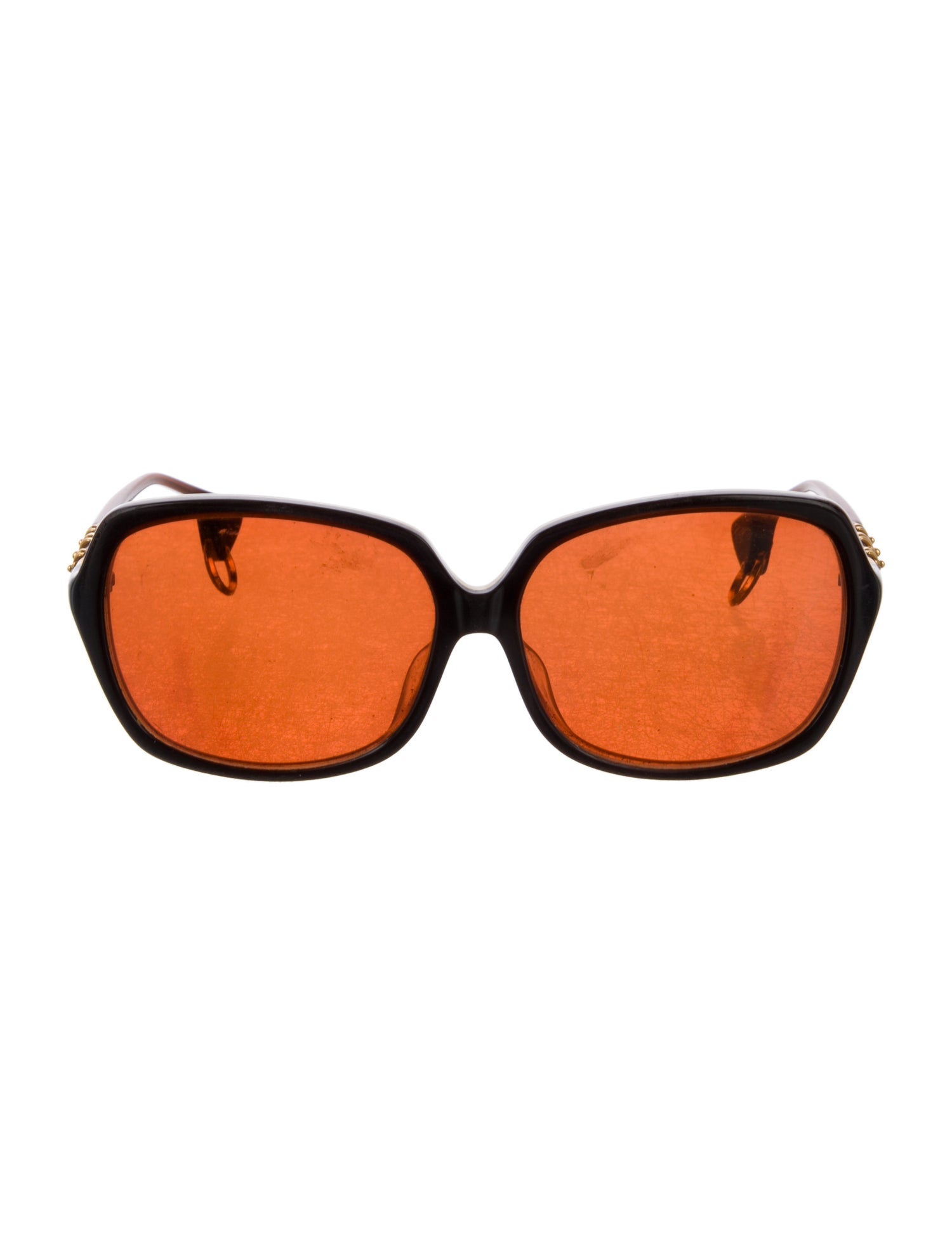 Chrome Hearts Milk Mask II Square Sunglasses - Brown Sunglasses