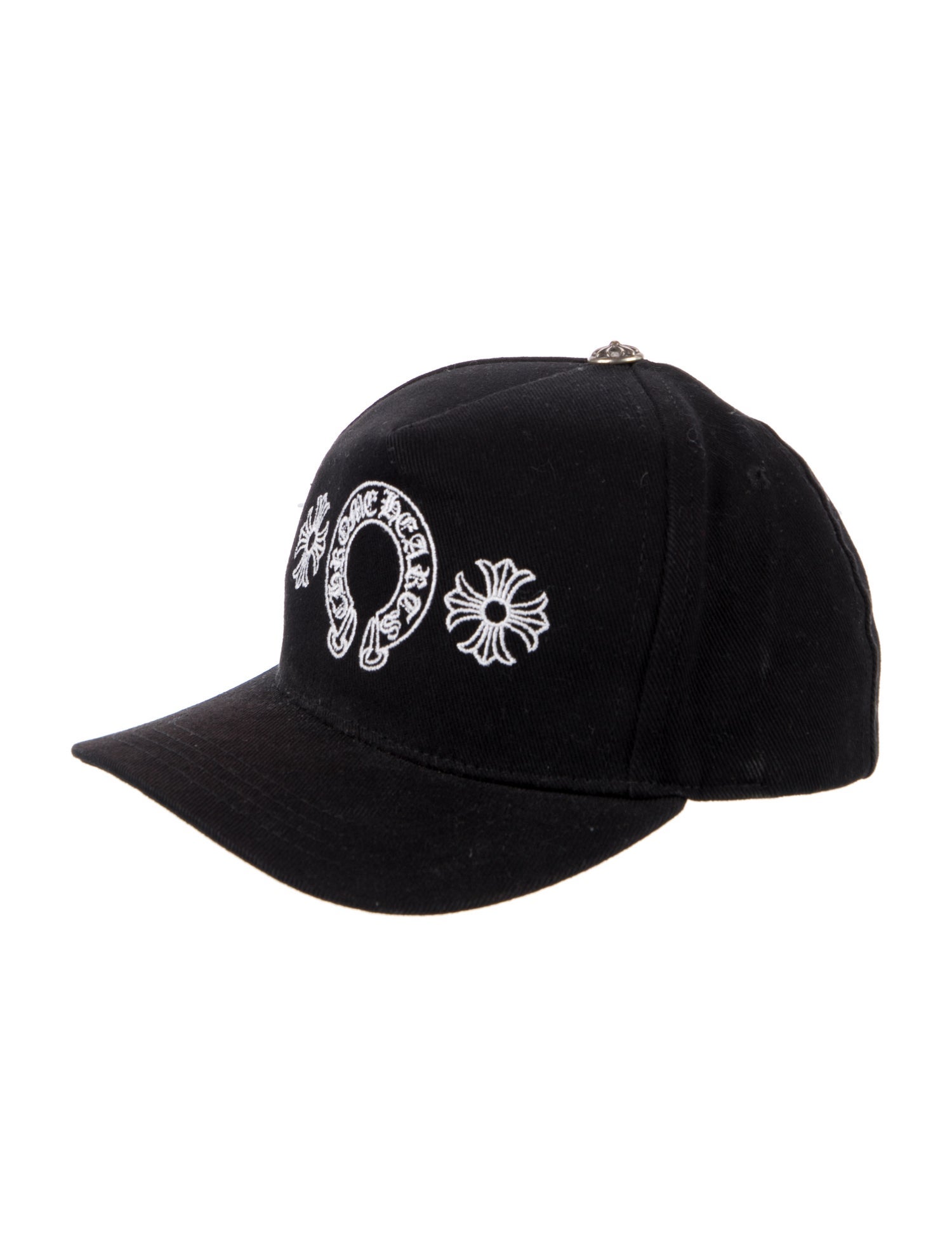 Chrome Hearts Denim Horseshoe Cap - Black Hats, Accessories
