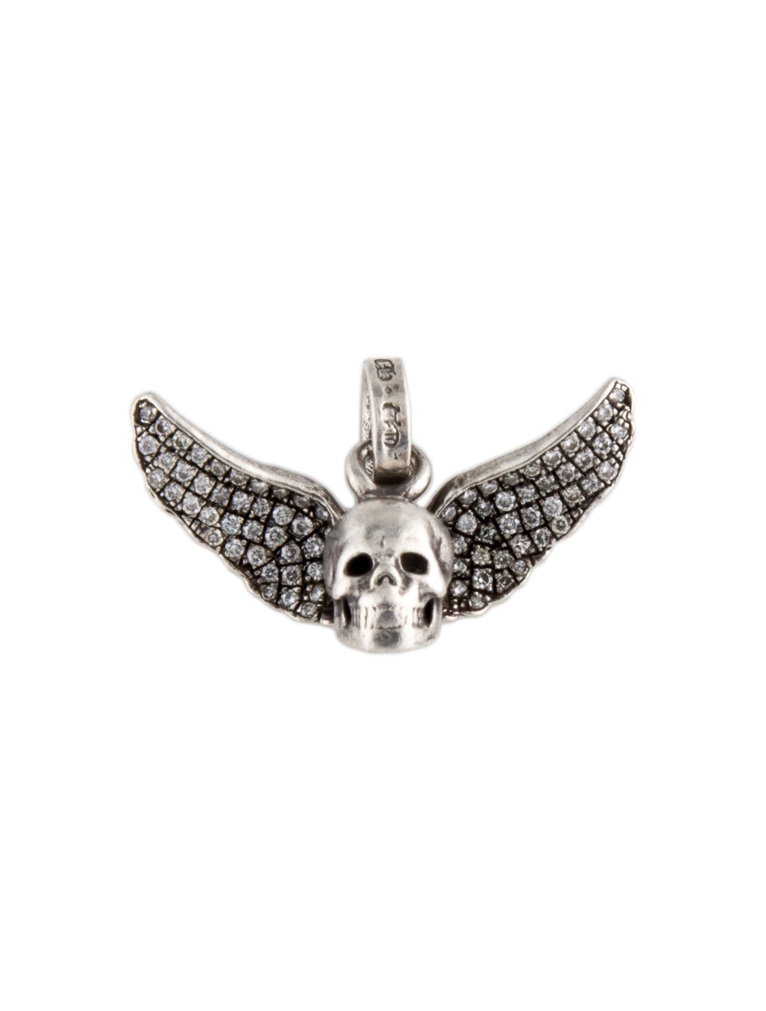 Chrome Hearts X Joe Foti Diamond Winged Mahalia Skull Pendant