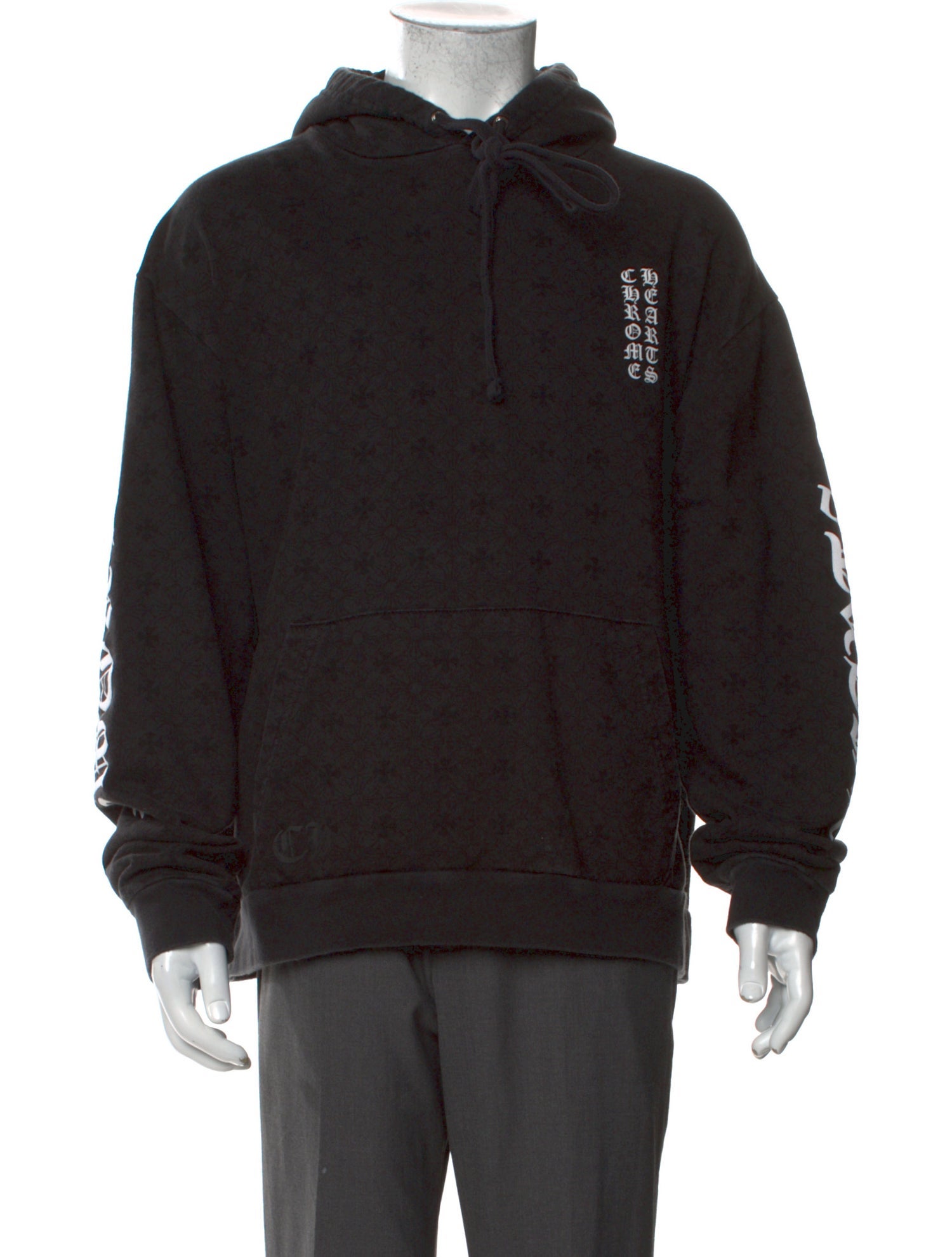 入手困難【Chrome Hearts】Cross Print Pullover Hoodie Black blkh.jpg?v=1713214867&width=1200