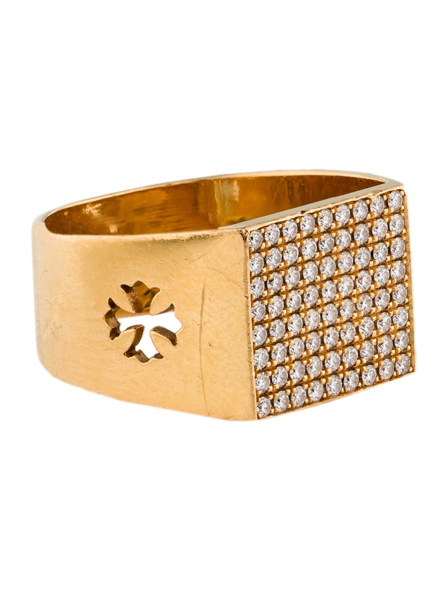 Chrome Hearts x Kate Hudson 22K Diamond Signet Ring