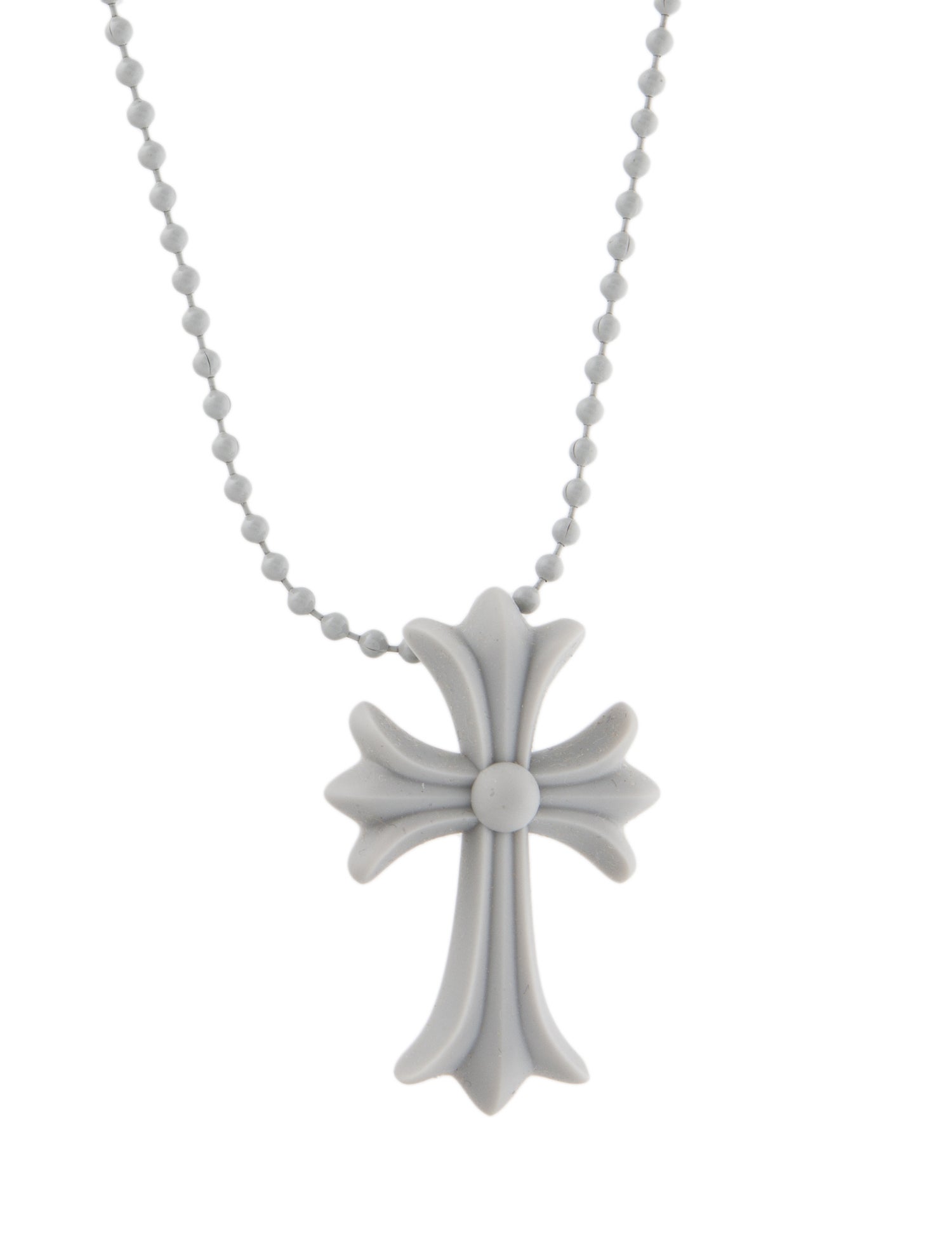 ☆人気☆【Chrome Hearts】☆Silichrome CH Cross Pendan.t☆ Chrome Hearts Rubber Silichrome CH Cross Pendant Necklace