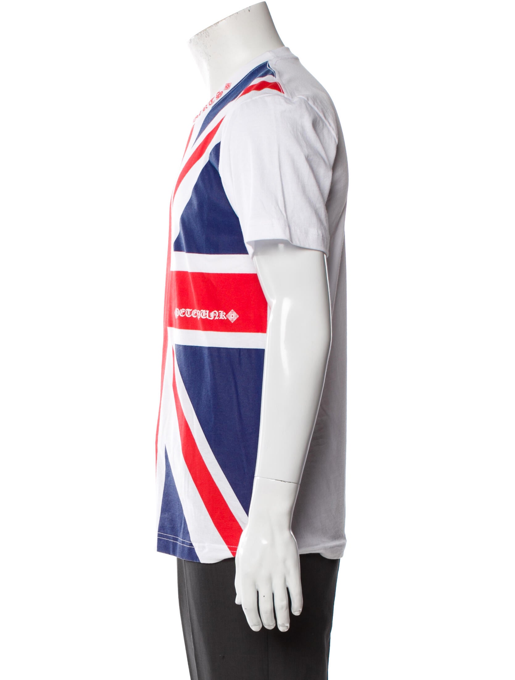 Chrome Hearts Neck Logo SS Tee ★Union Jack England Flag★ Chrome Hearts Limited Edition British Flag T-shirt M | eBay