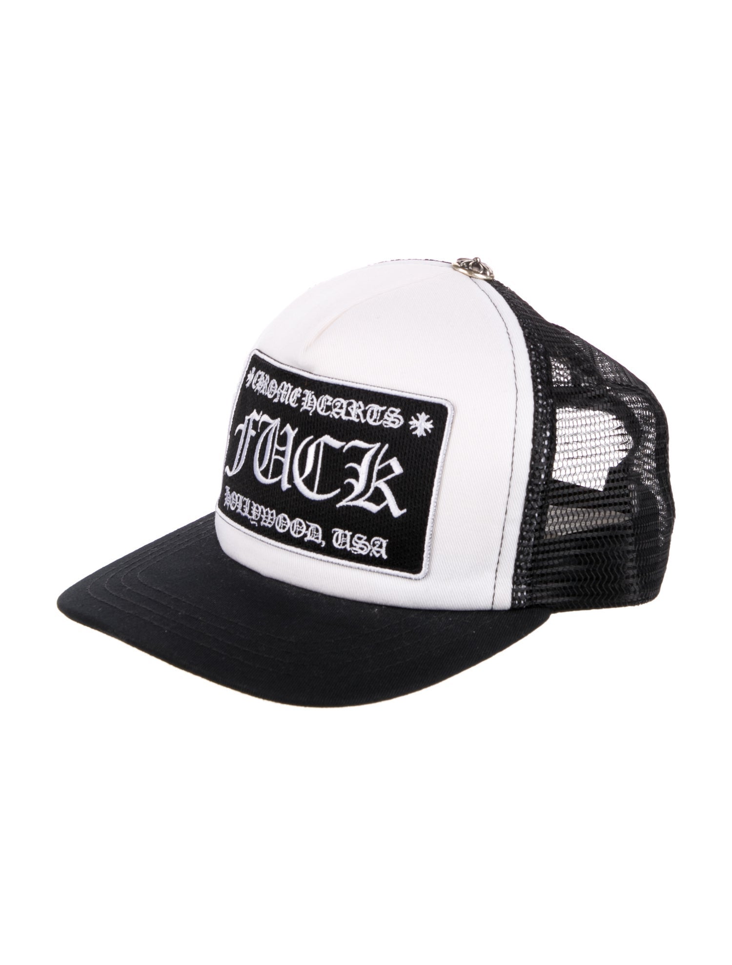 Chrome Hearts FUCK Hollywood Trucker Hat - Black Hats Chrome Hearts FUCK Hollywood Trucker Hat - Black Hats
