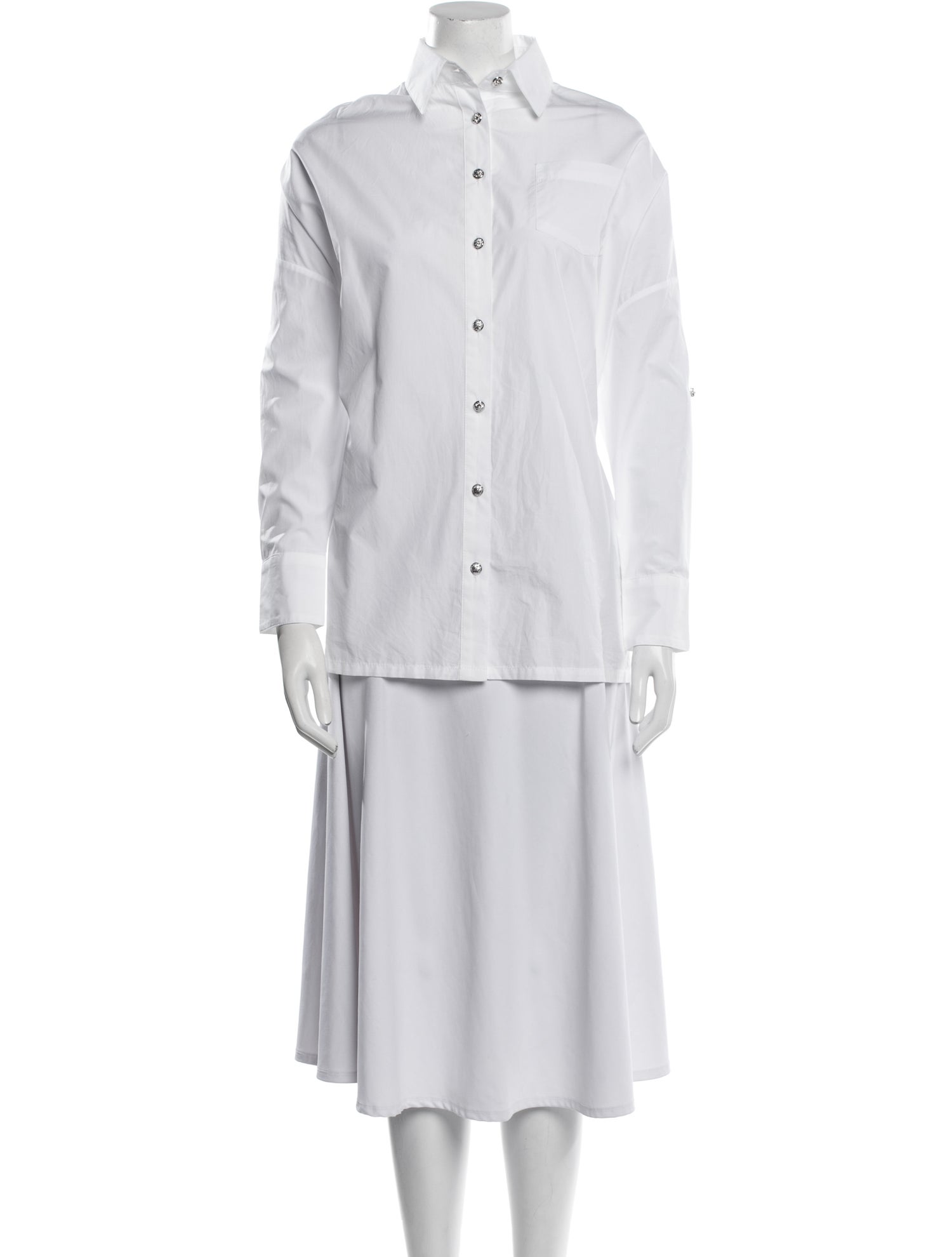 Chrome Hearts Long Sleeve Button-Up Top