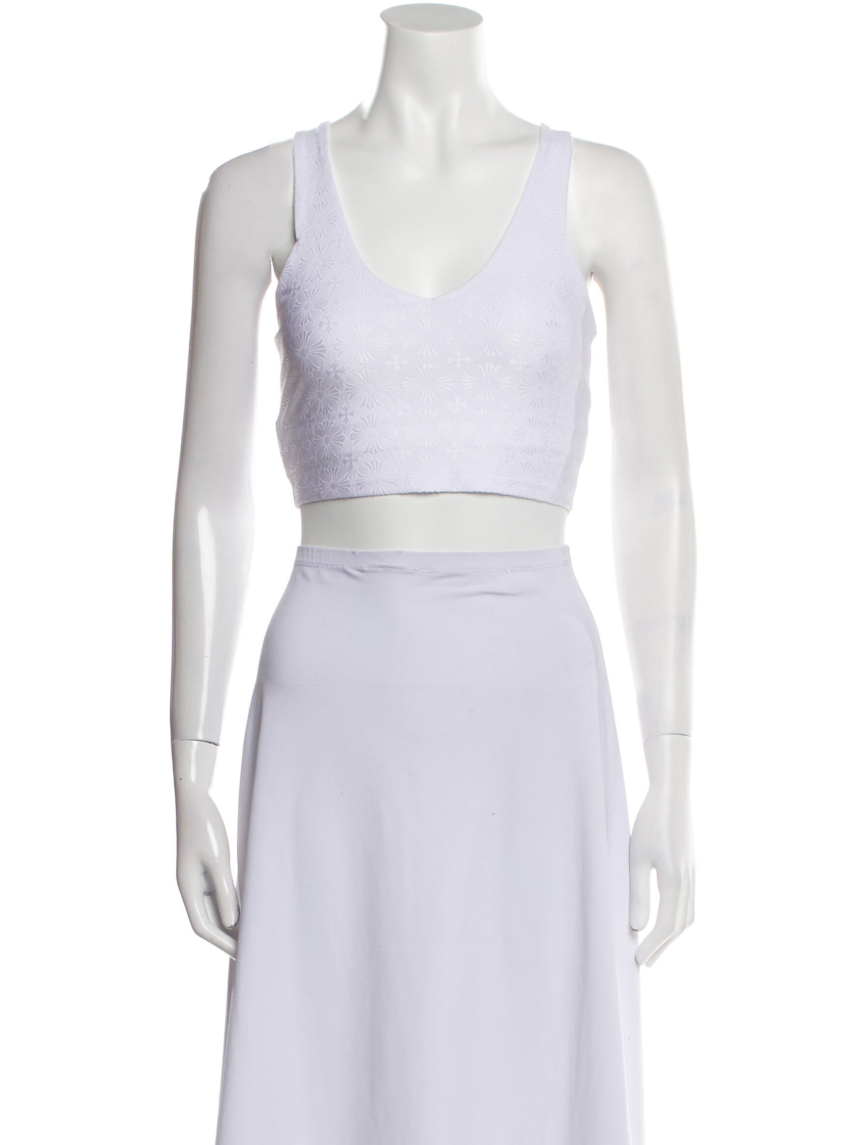 Chrome Hearts Jacquard Supima Cotton Crop Top