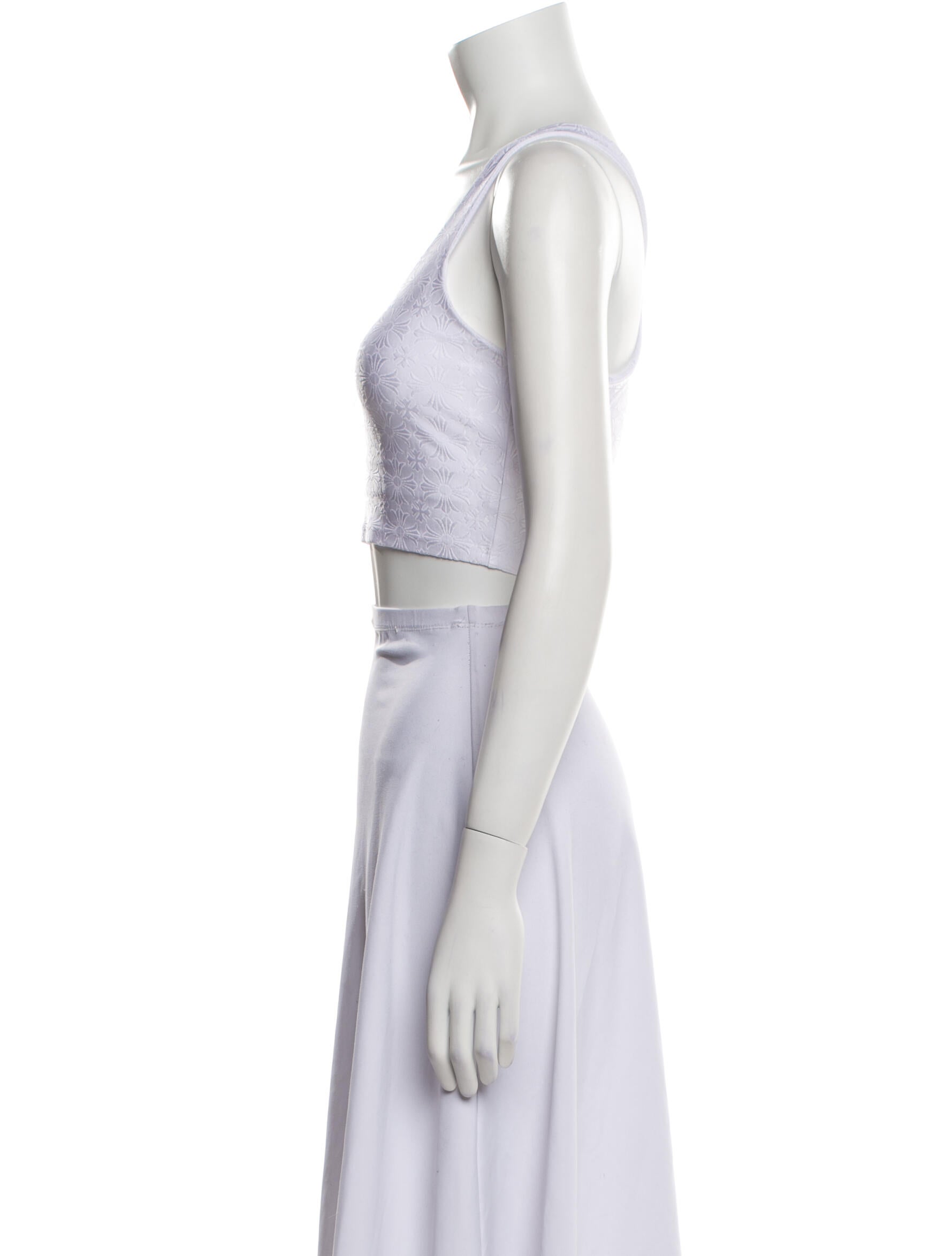 Chrome Hearts Jacquard Supima Cotton Crop Top