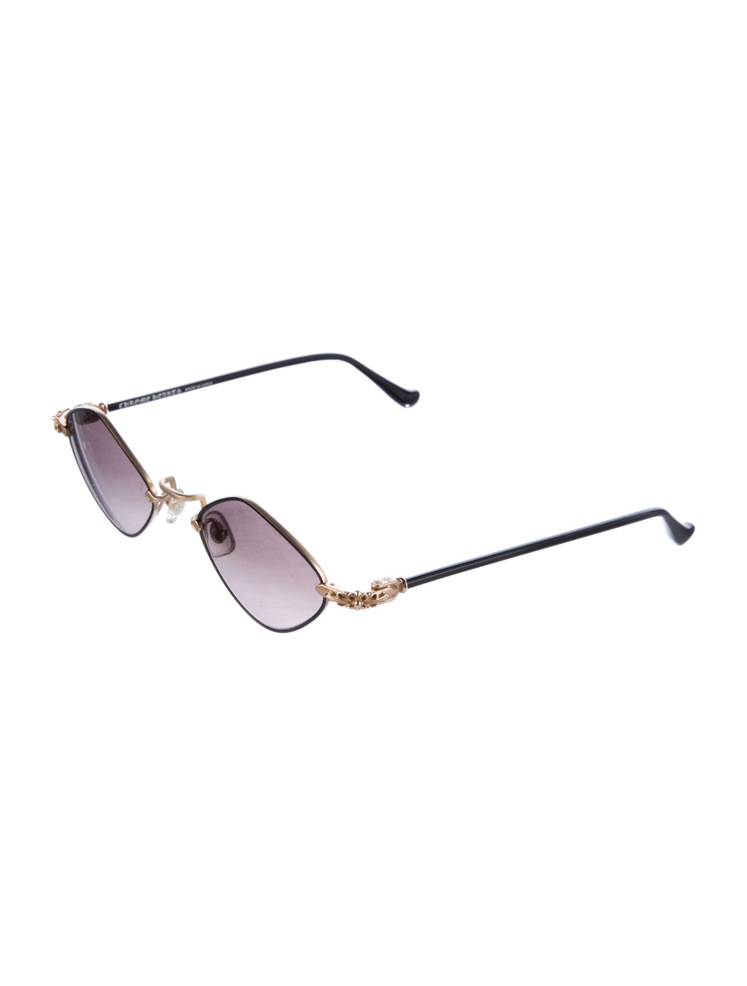 Chrome Hearts Diamond Dog Cat-Eye Sunglasses
