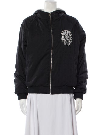 Chrome Hearts Plus Reversible Zip Graphic Print Bomber Jacket