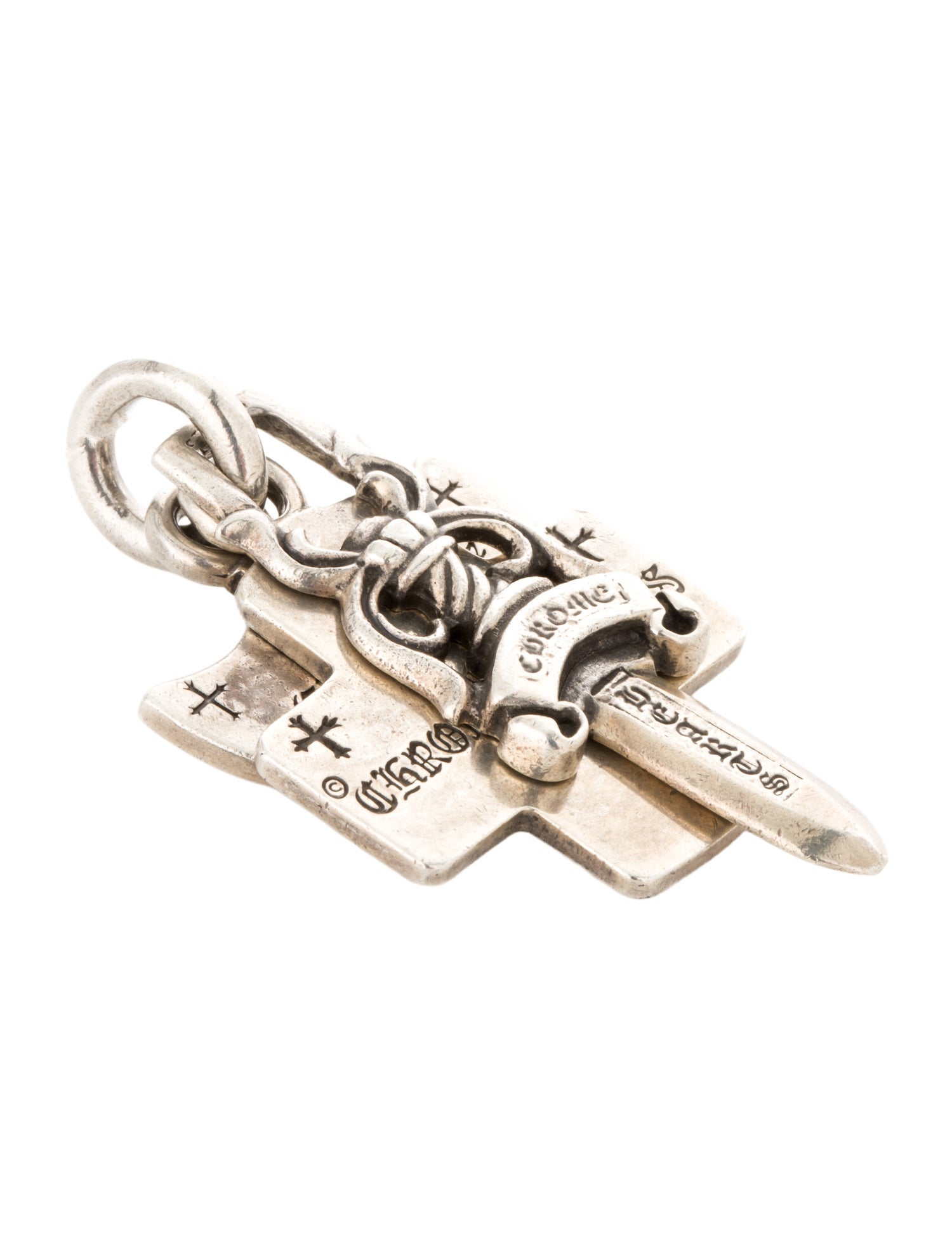 Chrome Hearts Three Trinkets Charm Pendant