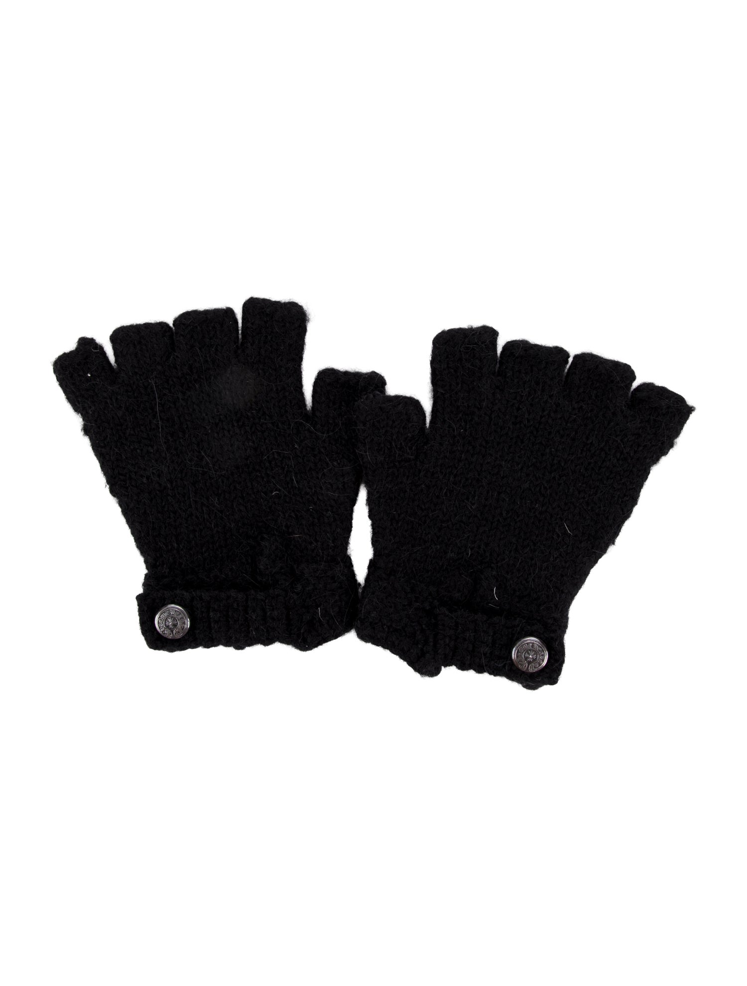 Chrome Hearts Fingerless Wool Gloves