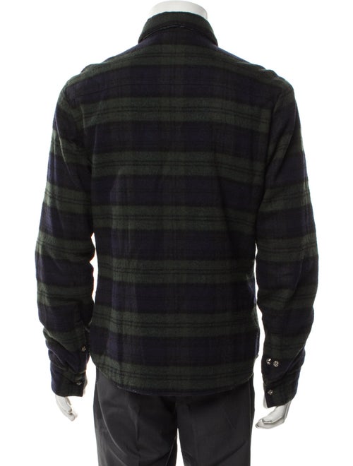 Chrome Hearts Reversible Padded Flannel Plaid Print Jacket