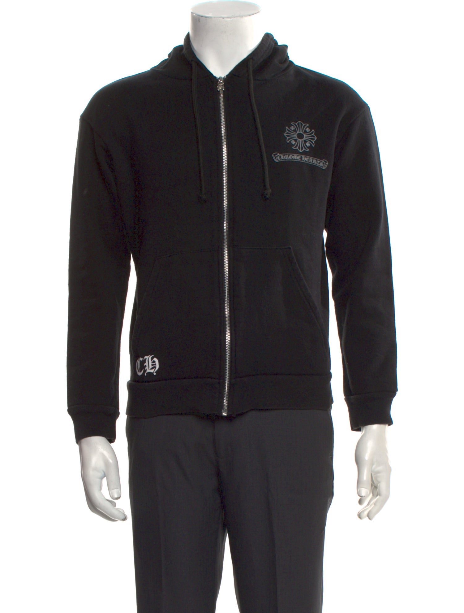 Chrome Hearts Cross Cemetery Graphic Print Hoodie