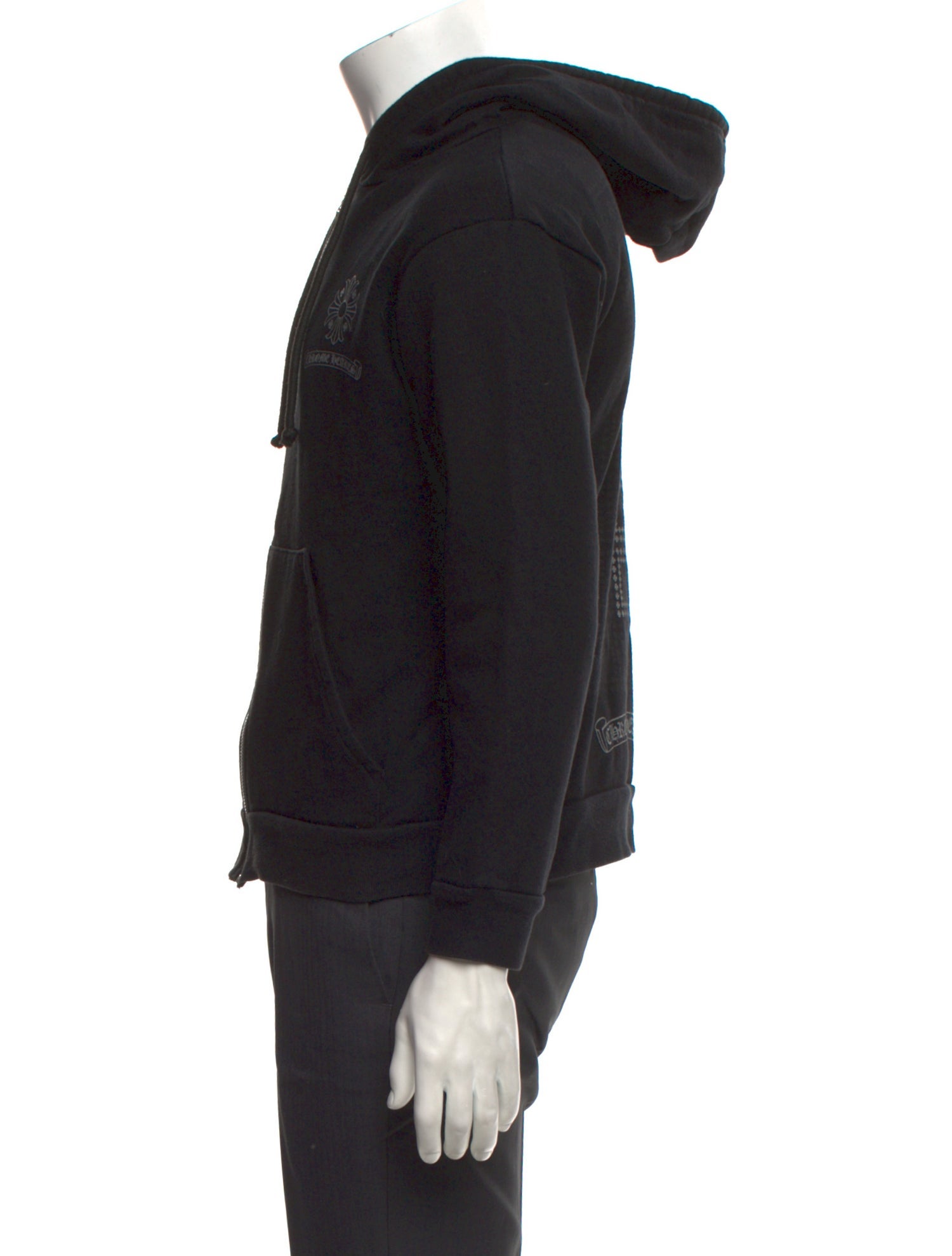 Chrome Hearts Cross Cemetery Graphic Print Hoodie