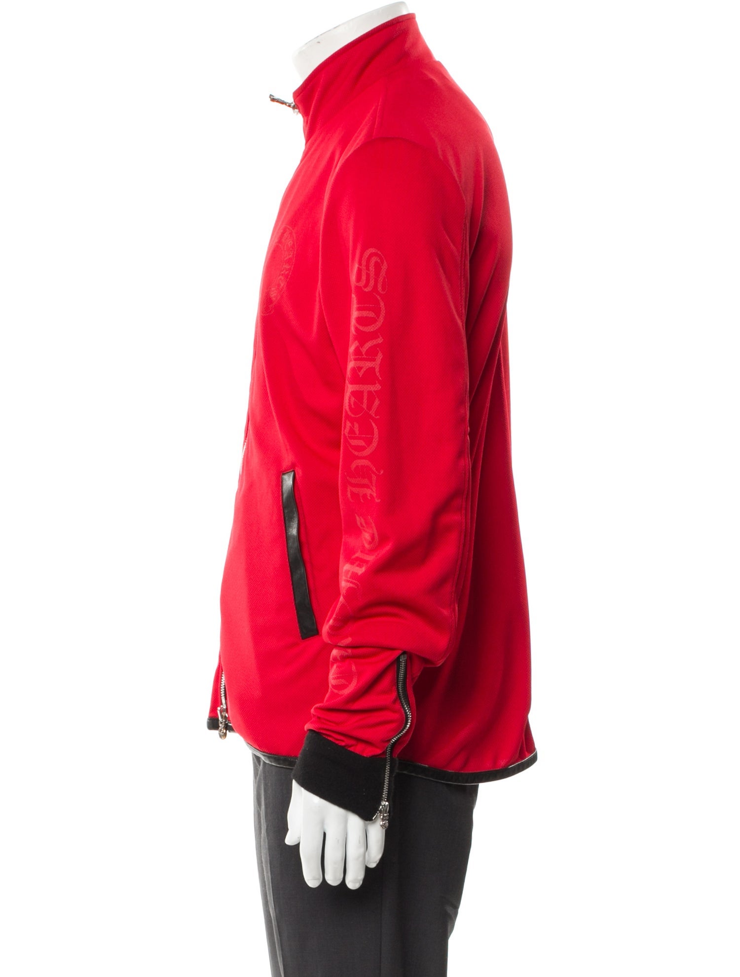 Chrome Hearts Tonal Logo Track Bomber Jacket