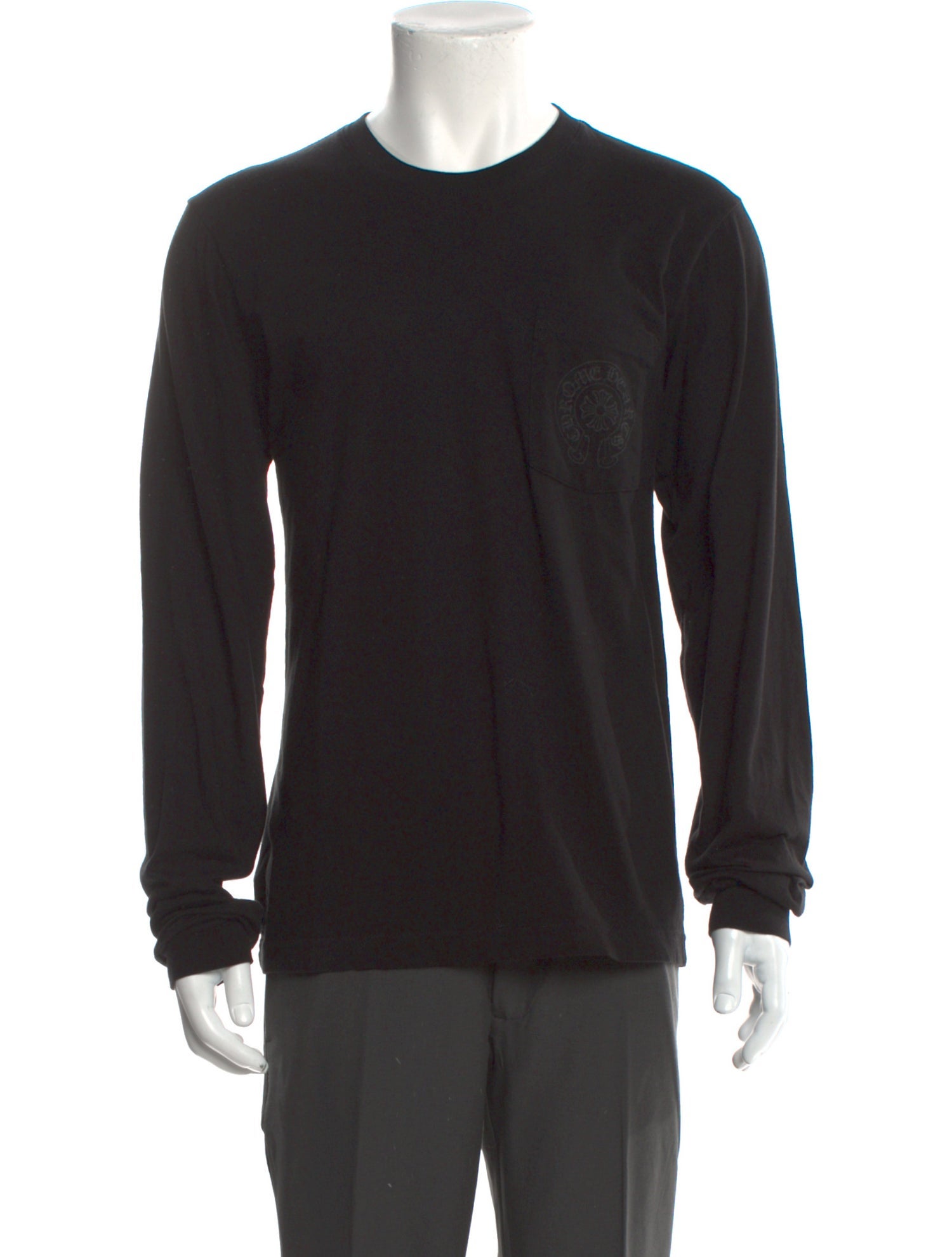 【Chrome Hearts】 Scroll Fuck you Logo LS T-Shirt Black Chrome Hearts Fuck You Long Sleeve | Grailed