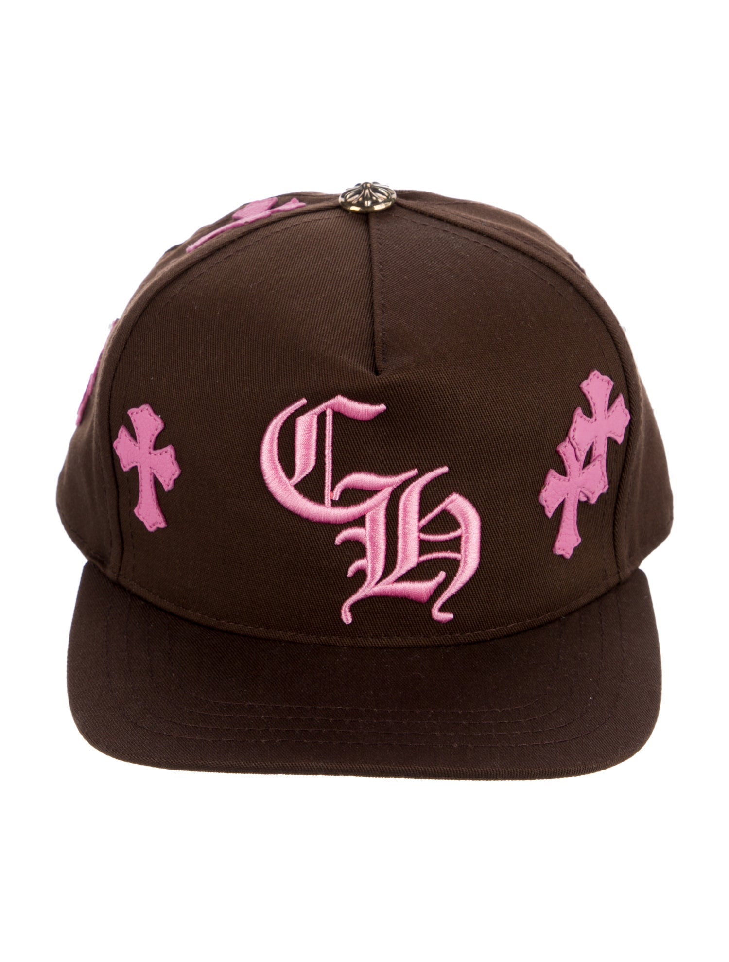 Chrome Hearts Cross Waxed Denim Cap - Black Hats