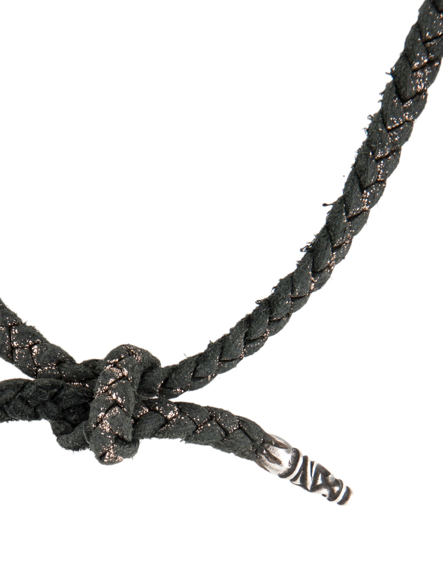 Chrome Hearts Leather Braided Necklace