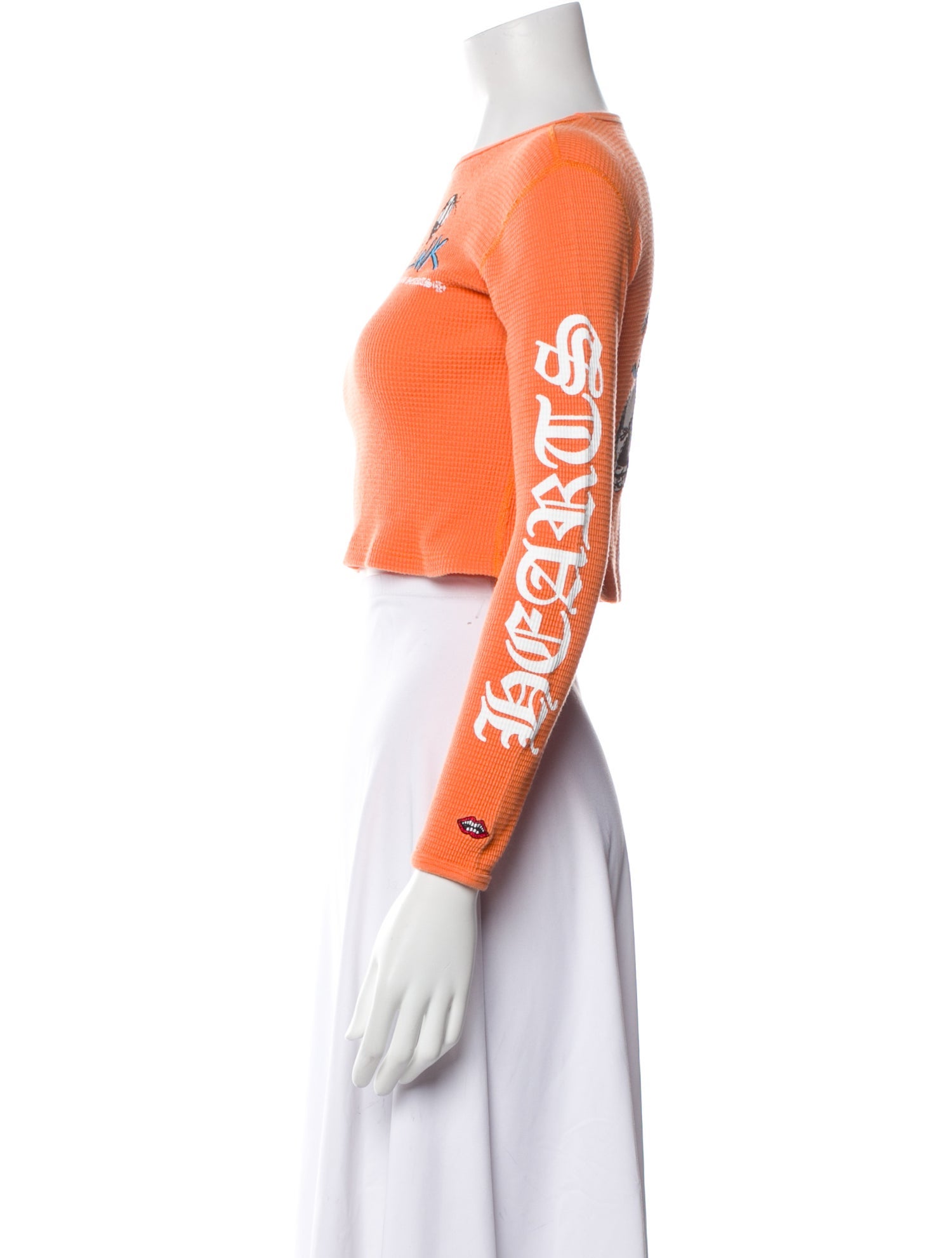 Chrome Hearts x Matty Boy Link and Build Graphic Print Crop Top