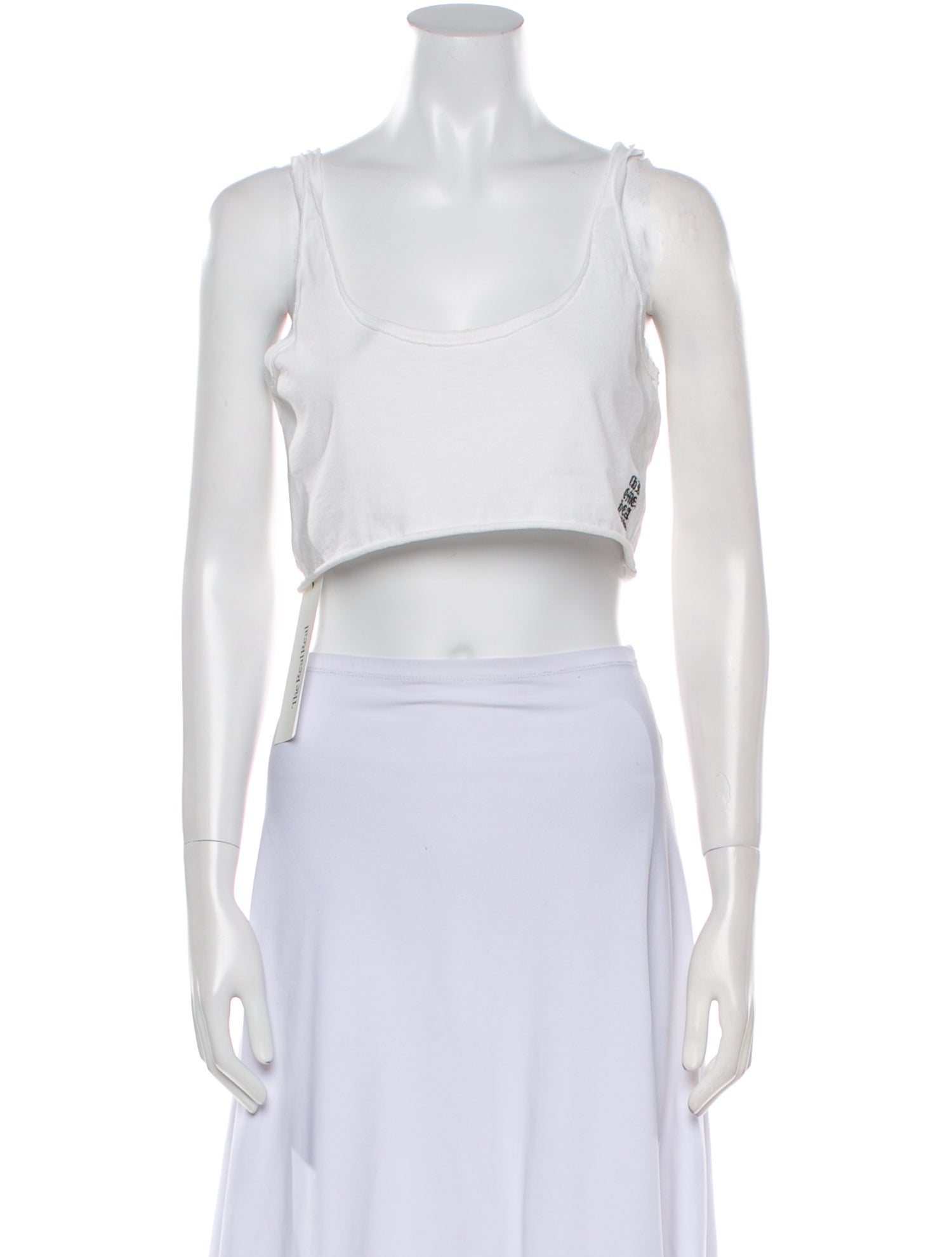 Chrome Hearts Scoop Neck Sleeveless Crop Top